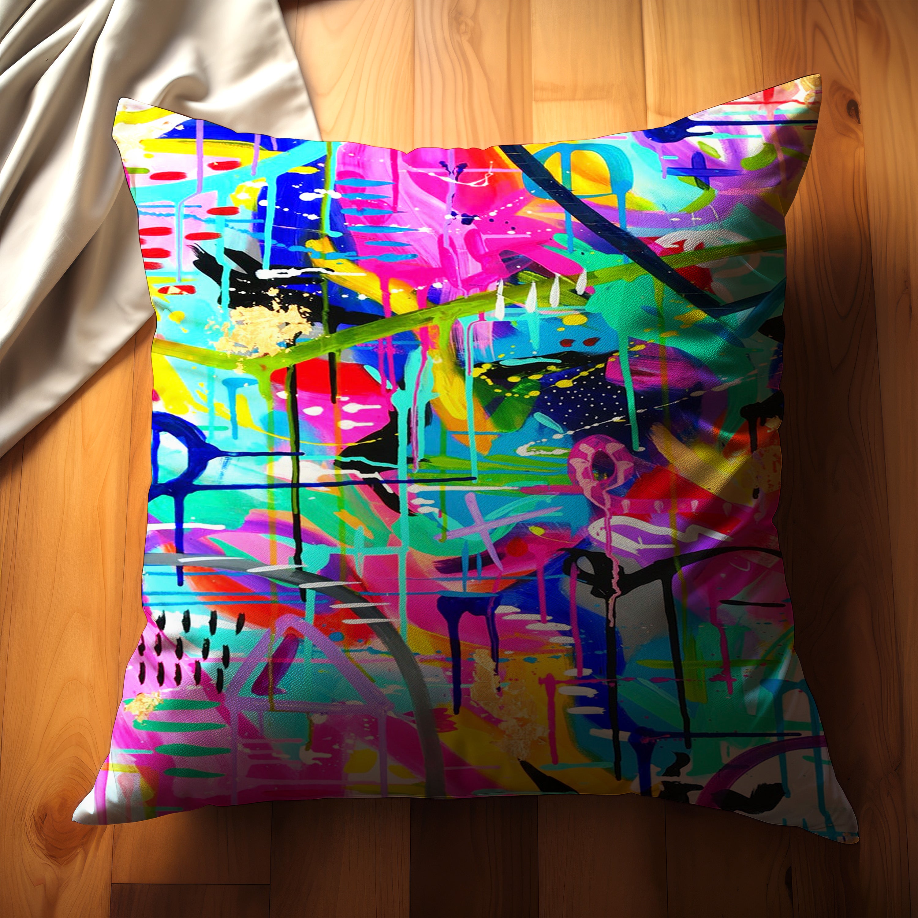 Abstract Throw Pillow