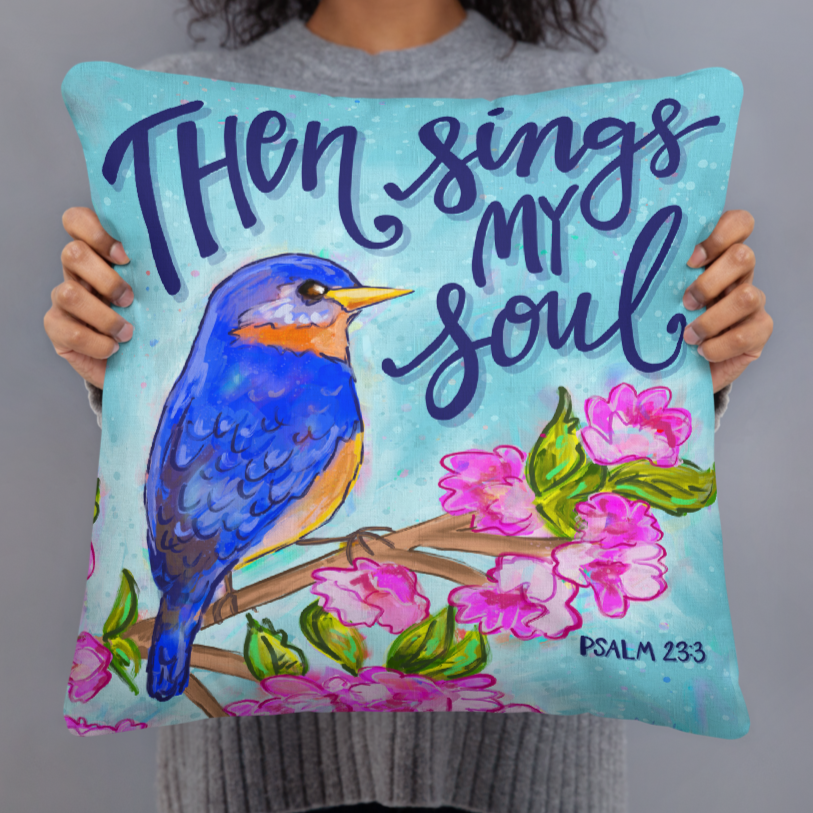 Then Sings My Soul Throw Pillow