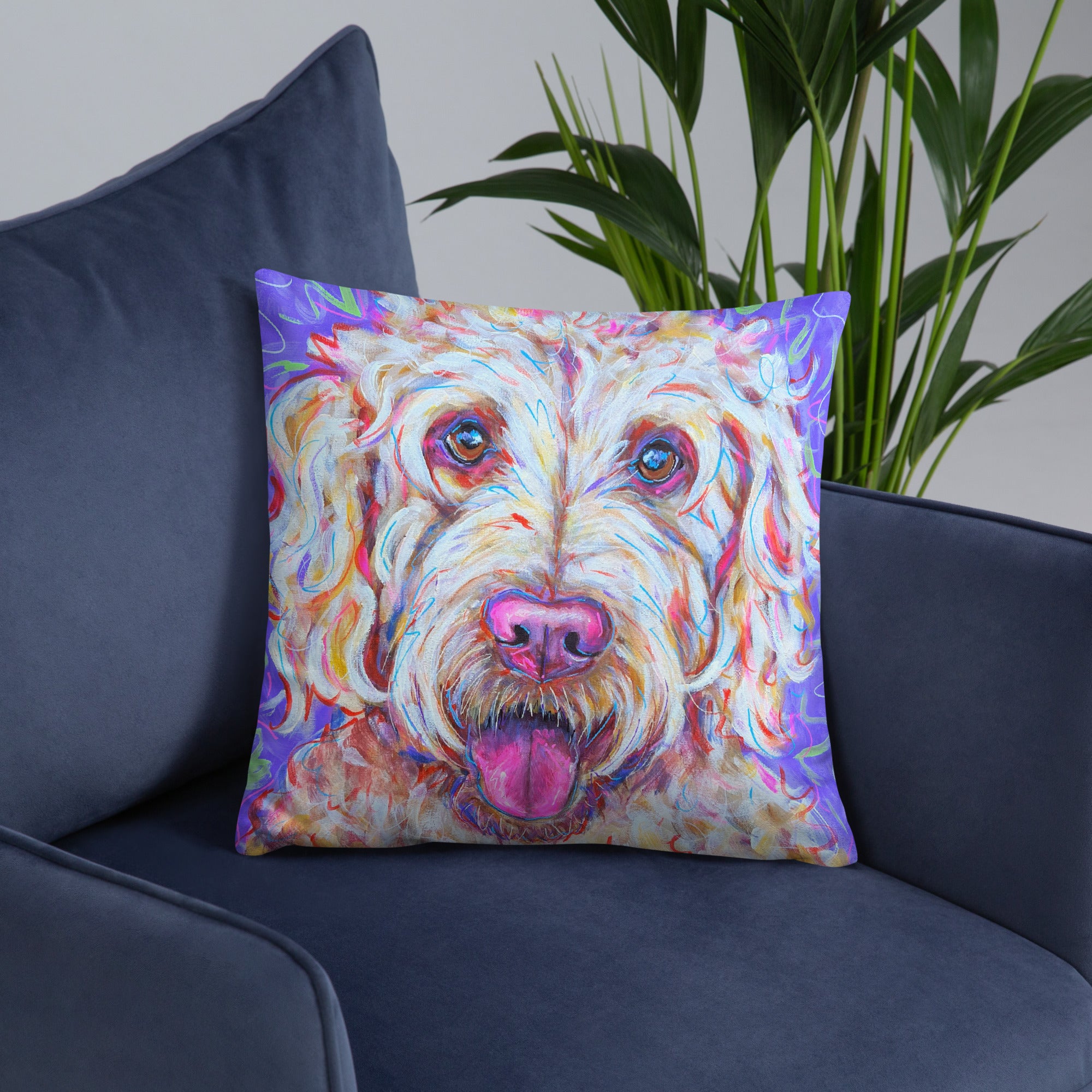 Goldendoodle Pillow - 18x18"