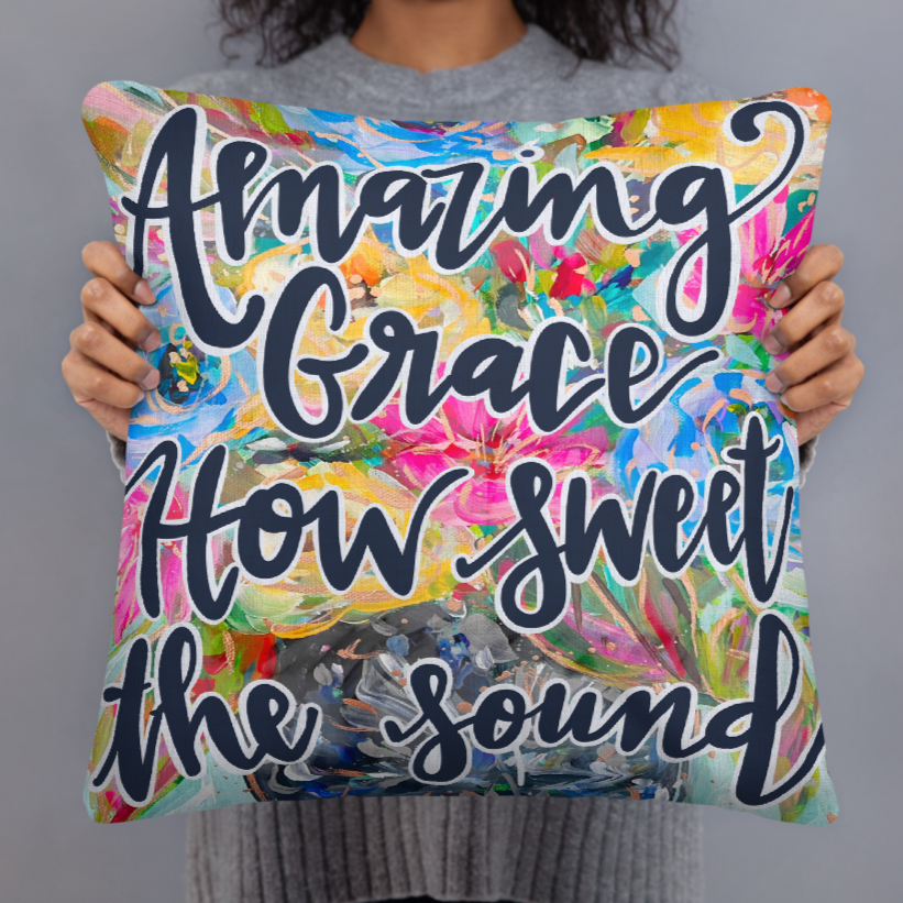 Amazing Grace Throw Pillow