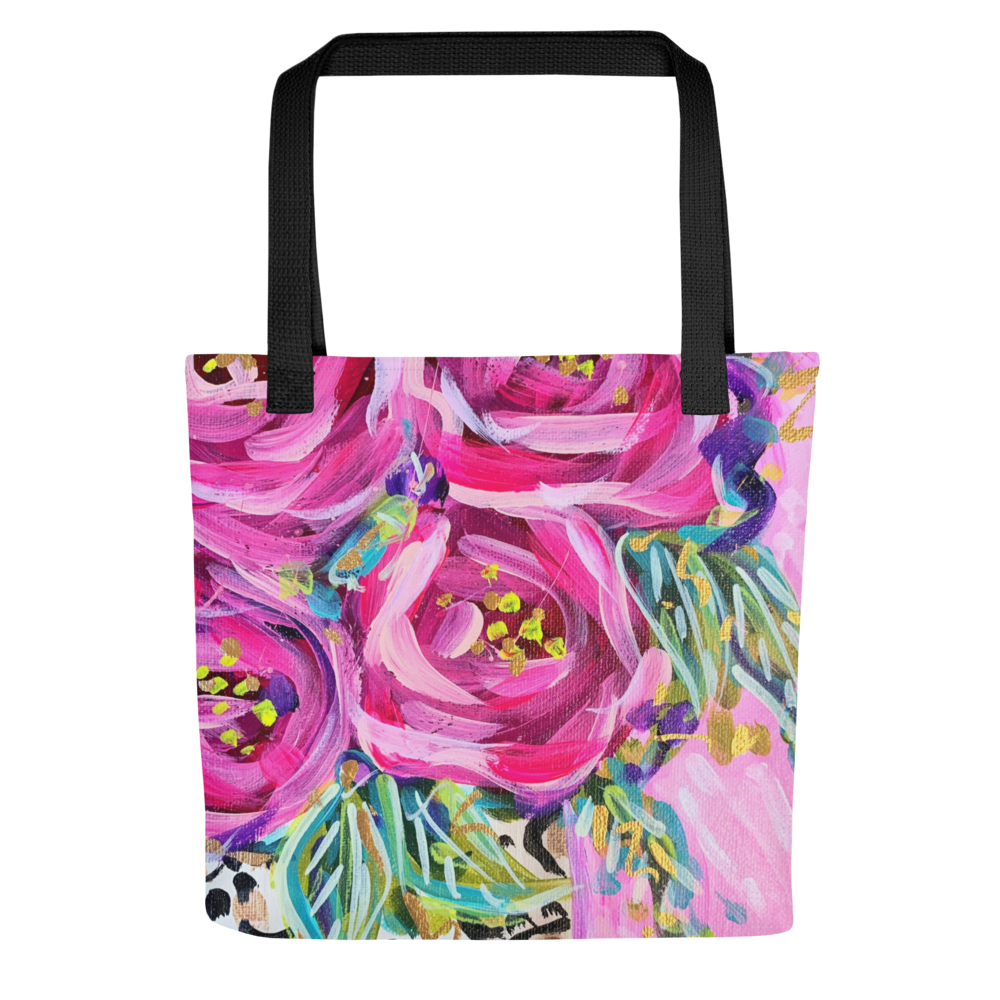 Rose Leopard Tote bag