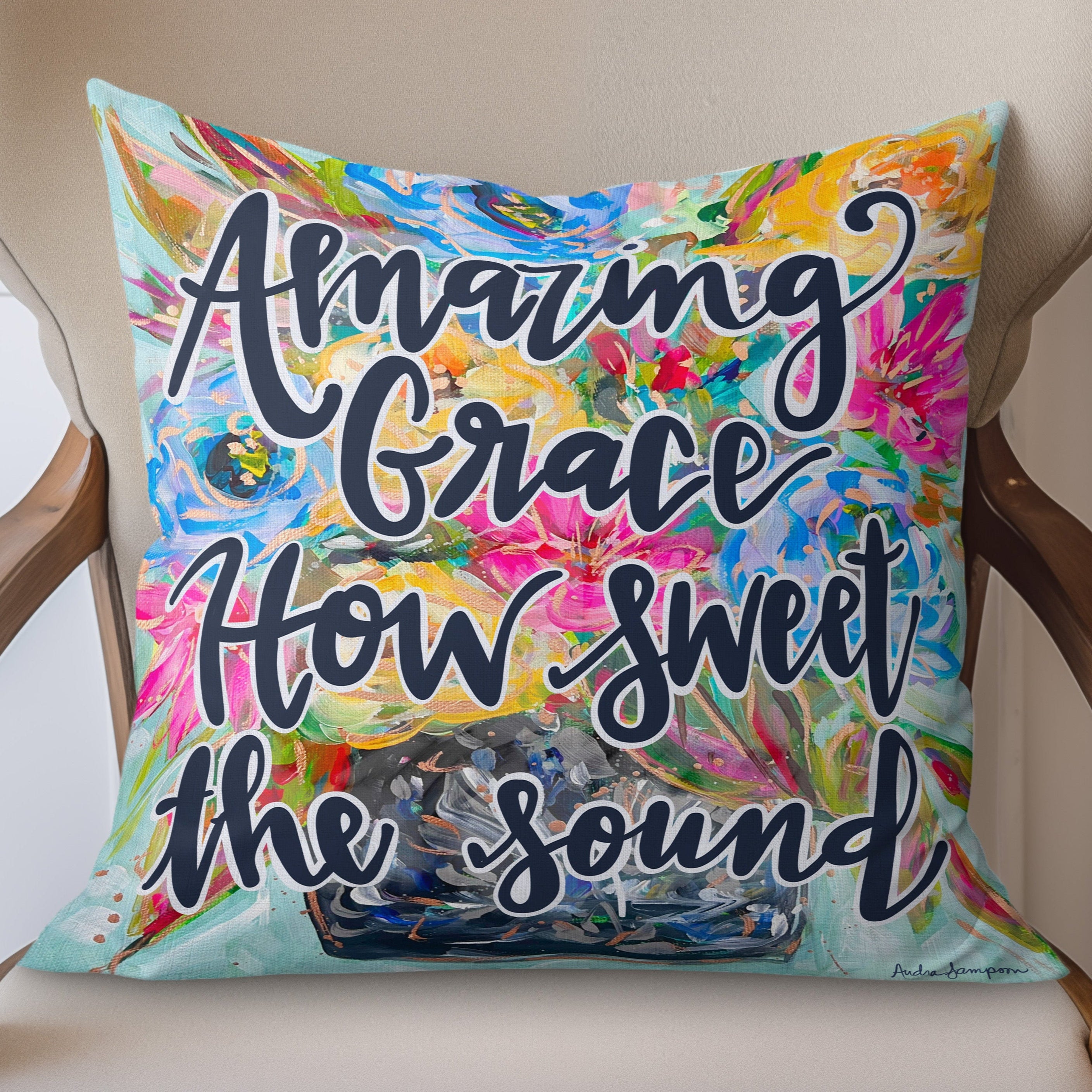 Amazing Grace Throw Pillow