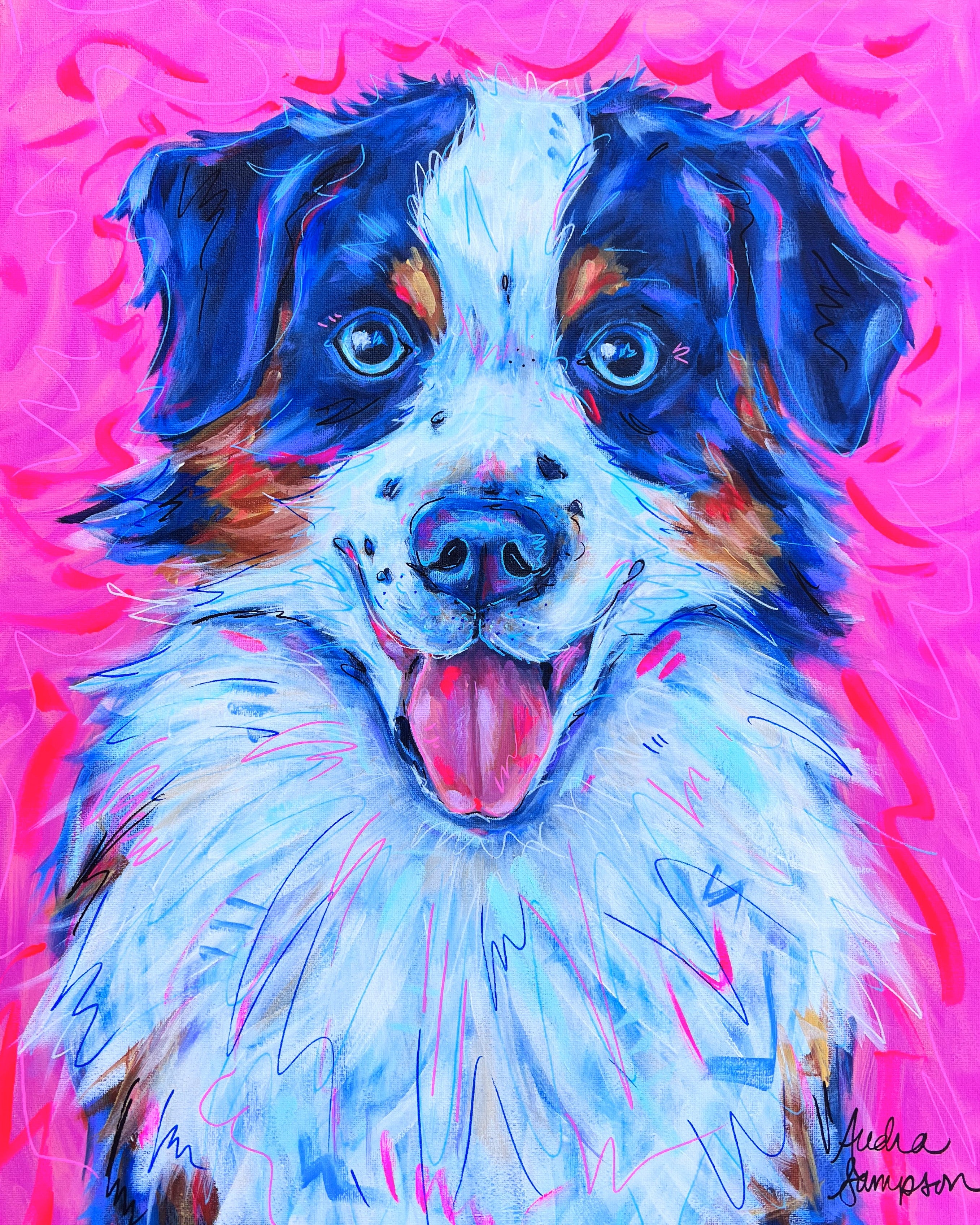 Australian Shepherd Reproduction Print