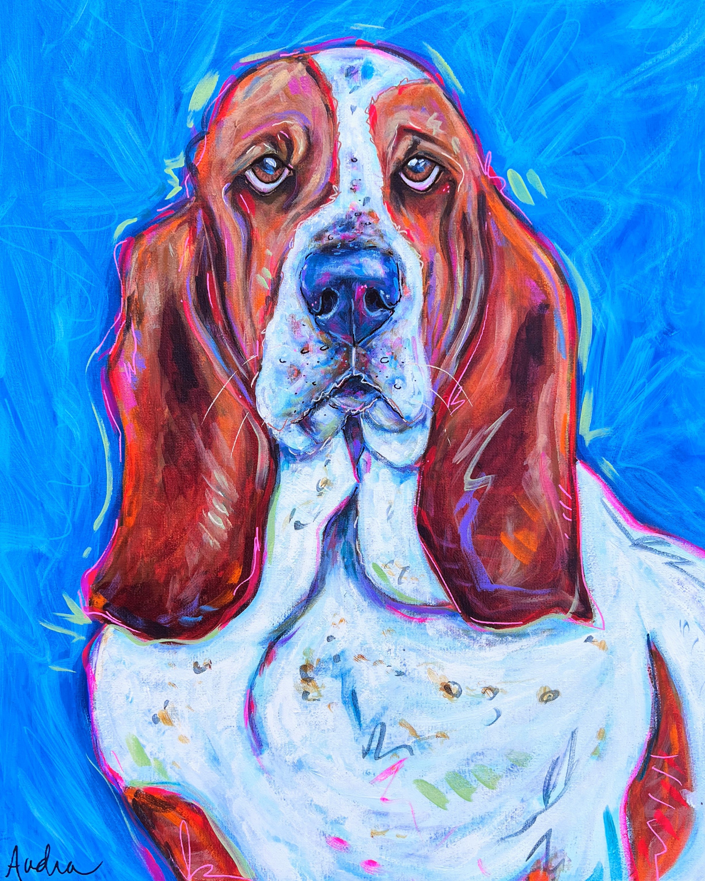 Bassett Hound Reproduction Print