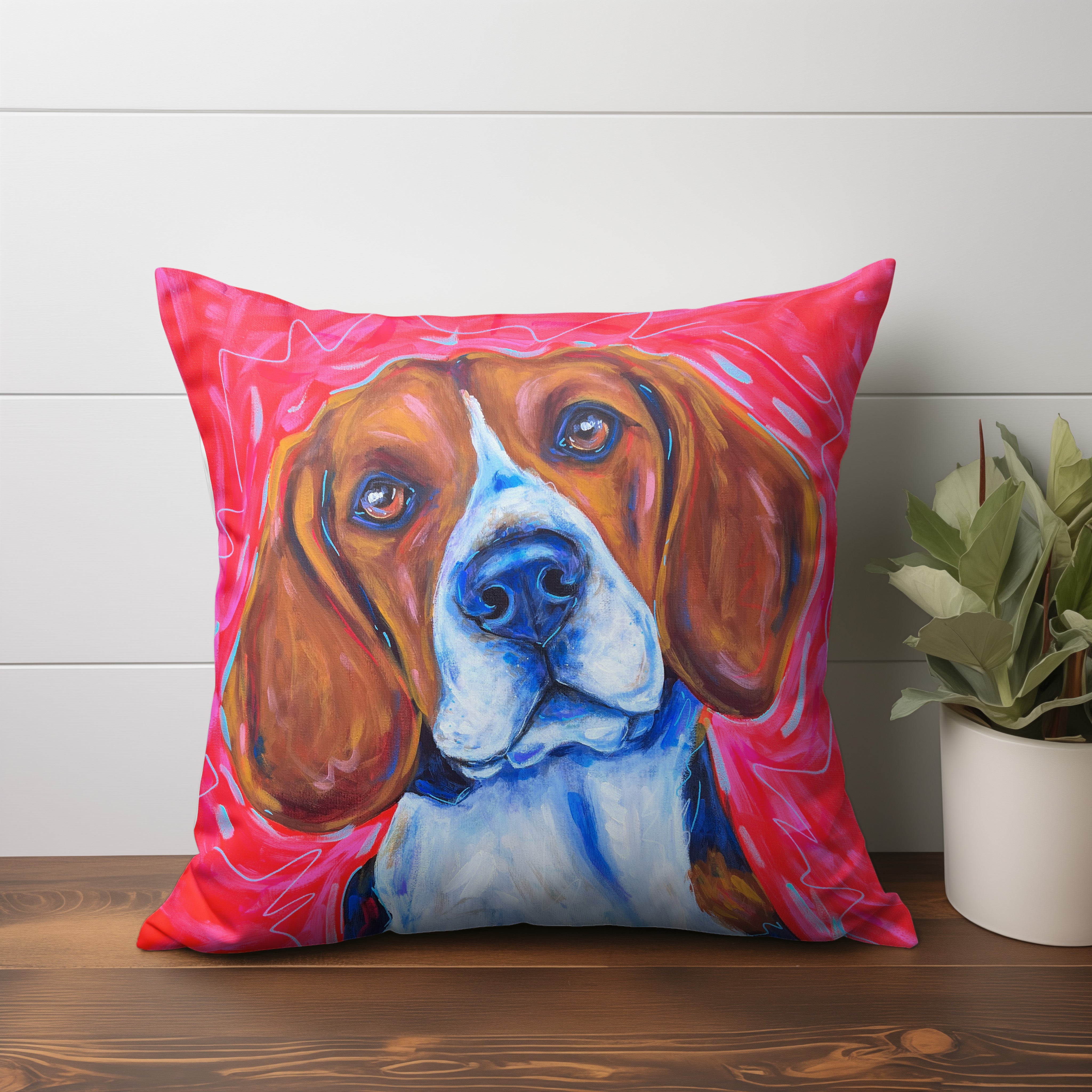 Beagle Throw Pillow