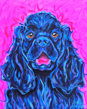 Load image into Gallery viewer, Black Cocker Spaniel Reproduction Print