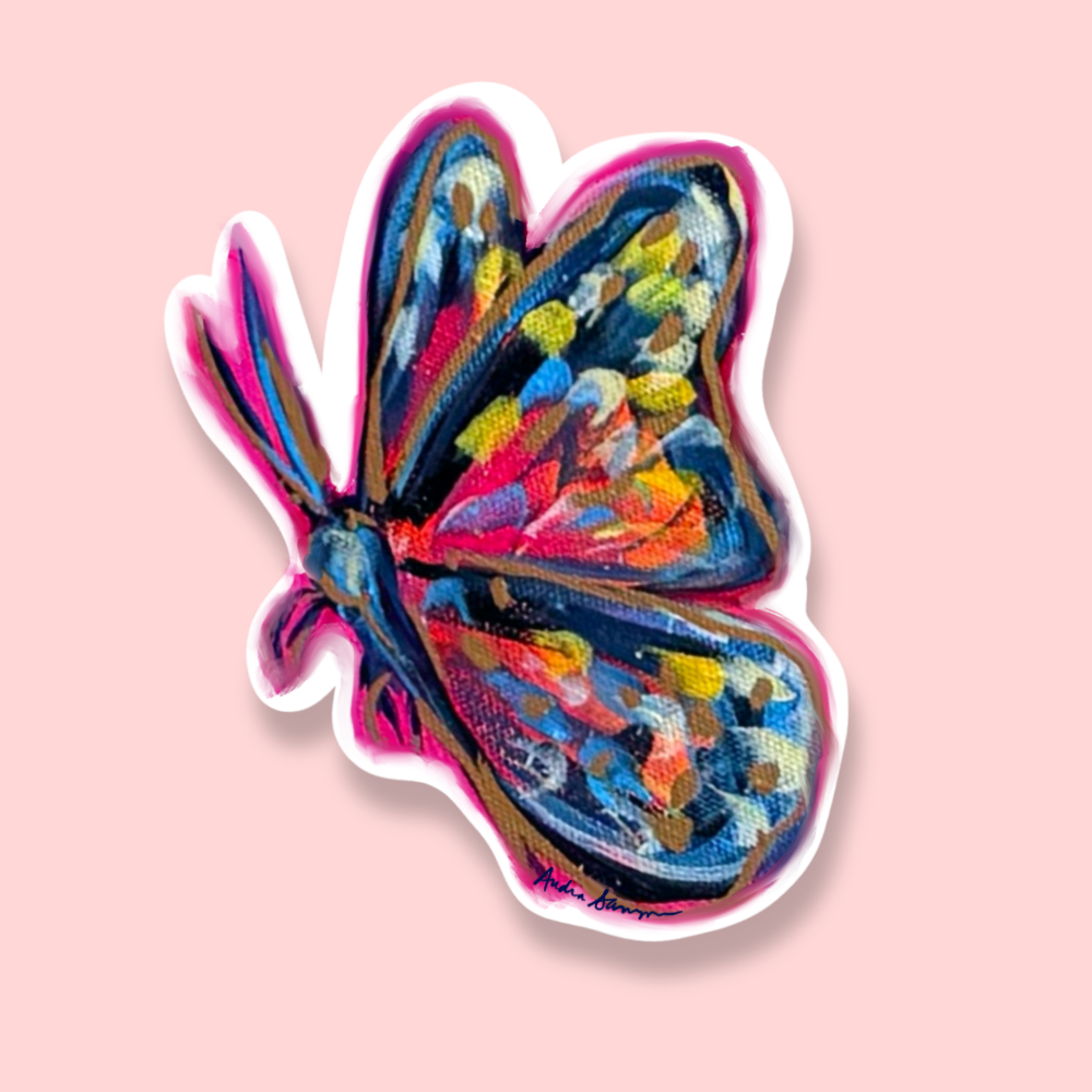 Colorful Butterfly Sticker
