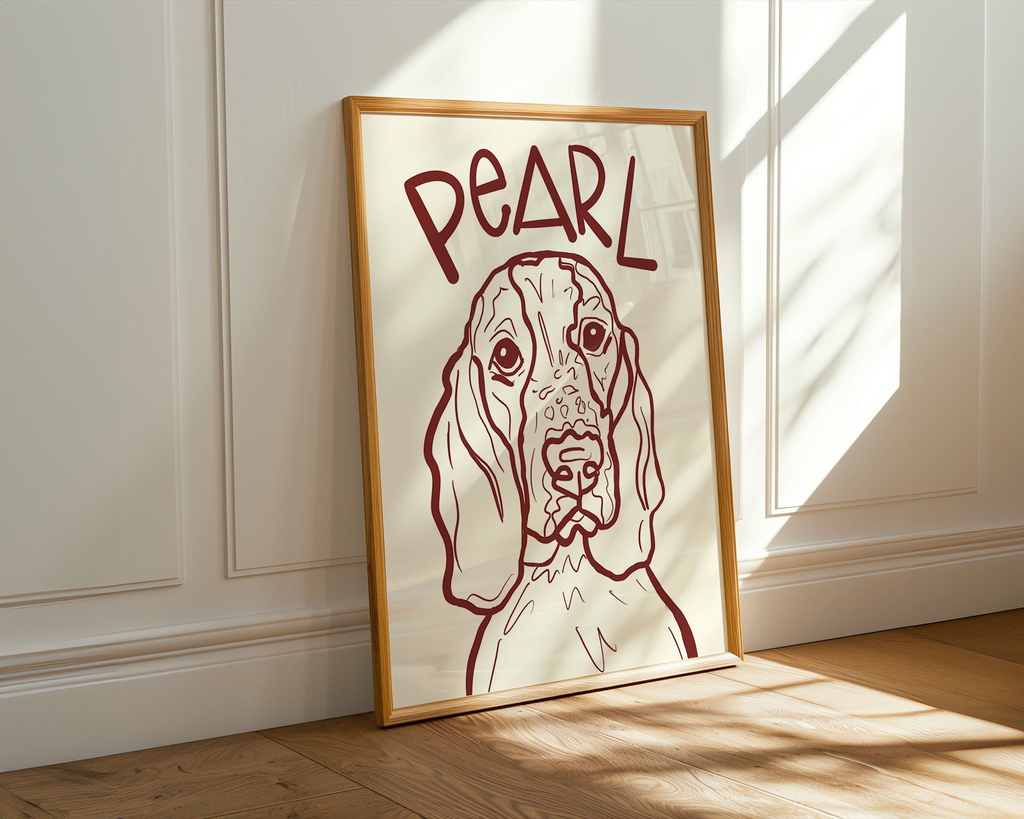 Custom Pet Portrait - Minimalist Modern Line Drawing