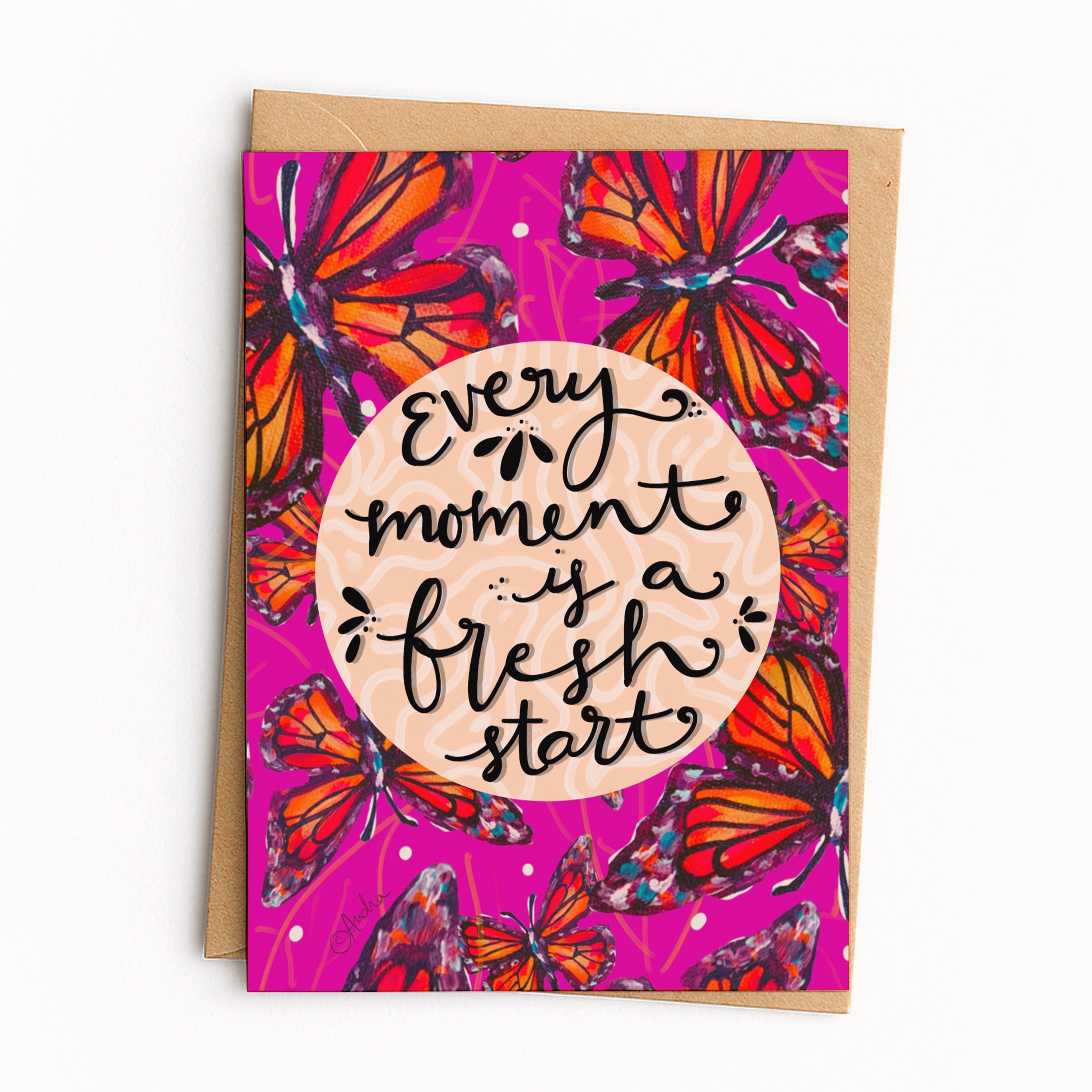 Every Moment Is a Fresh Start Greeting Card