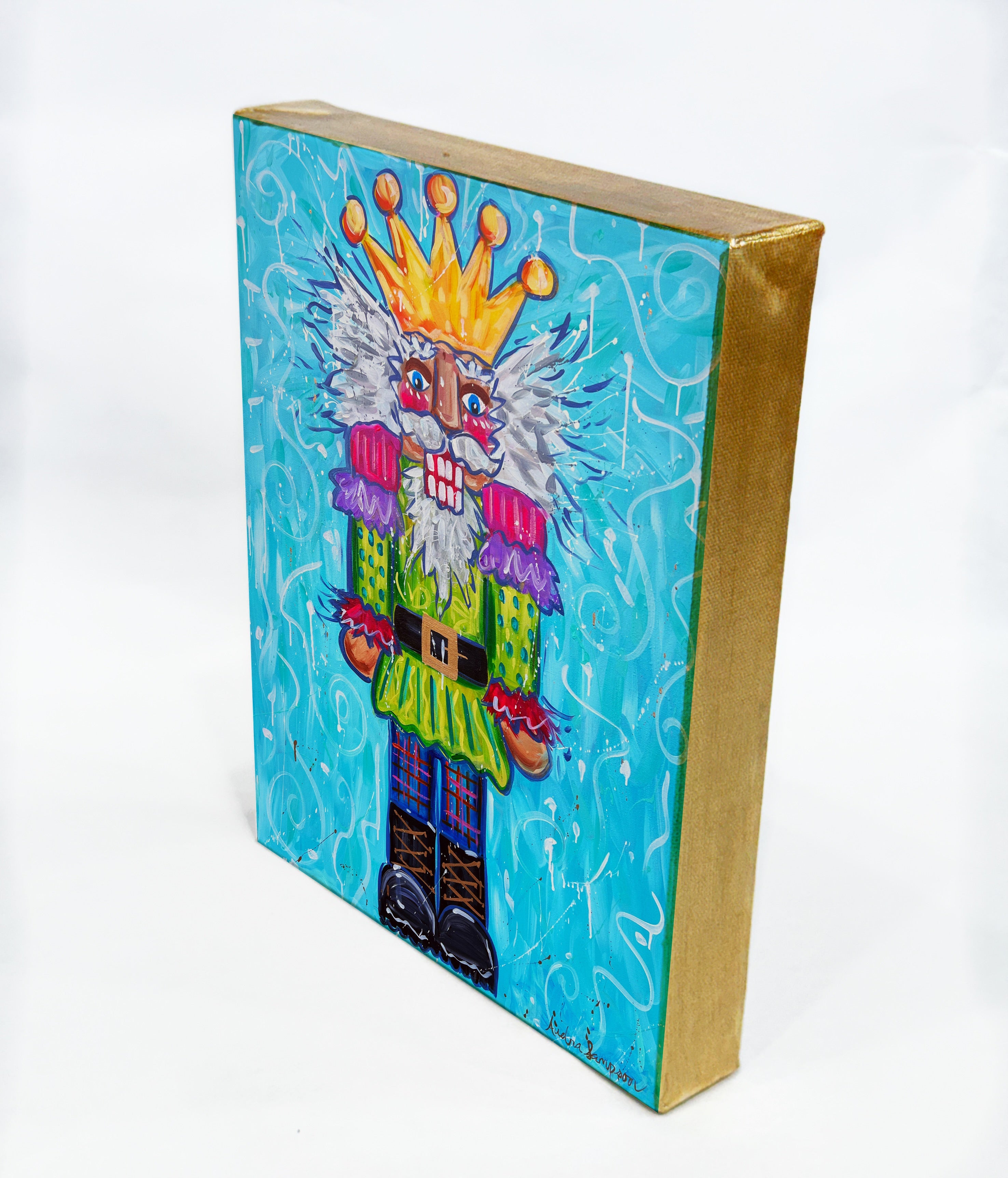 Full Nutcracker Christmas Reproduction Print - On Paper or Canvas