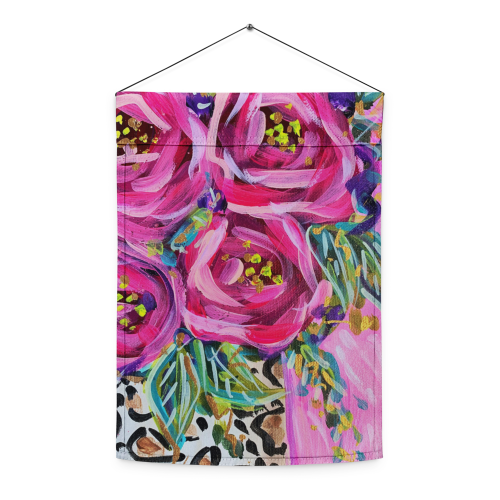 Leopard Rose Garden flag