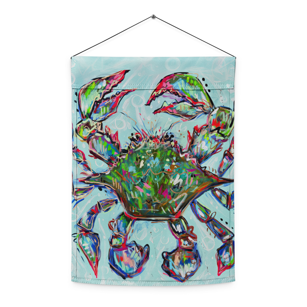 Blue Crab Garden flag