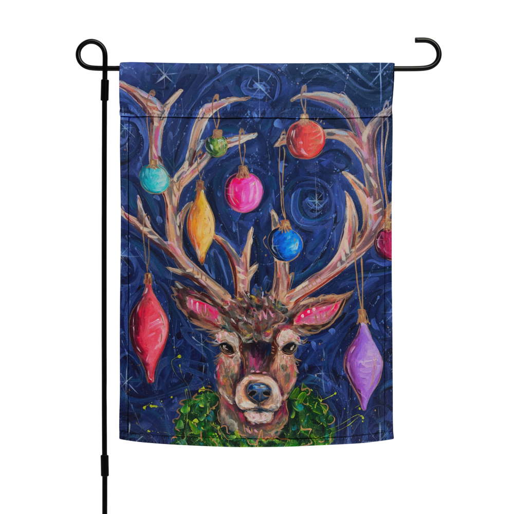 Reindeer Garden flag