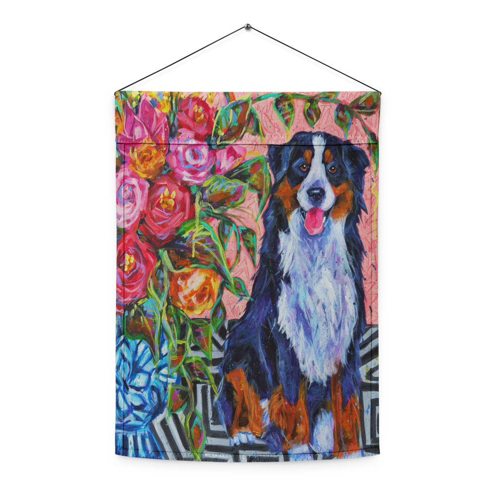 Bernese Mountain Dog Garden flag