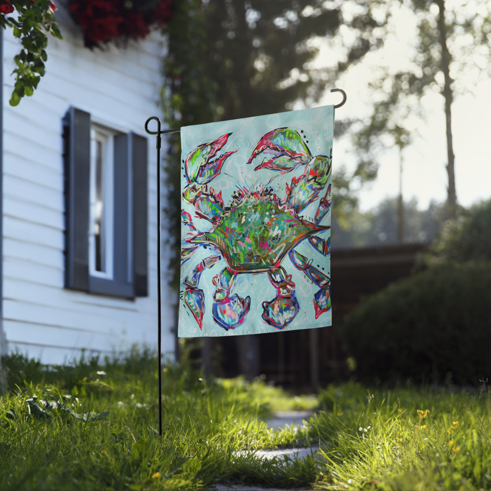 Blue Crab Garden flag