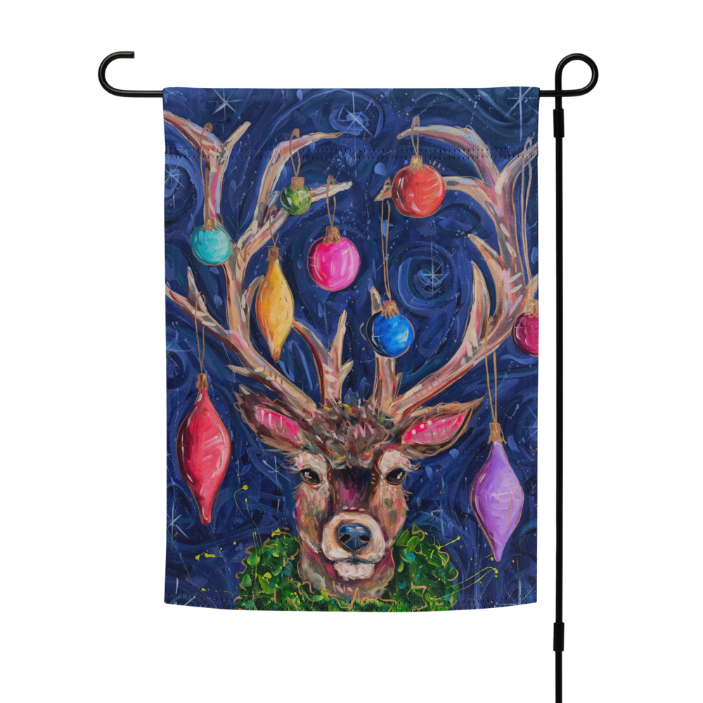 Reindeer Garden flag