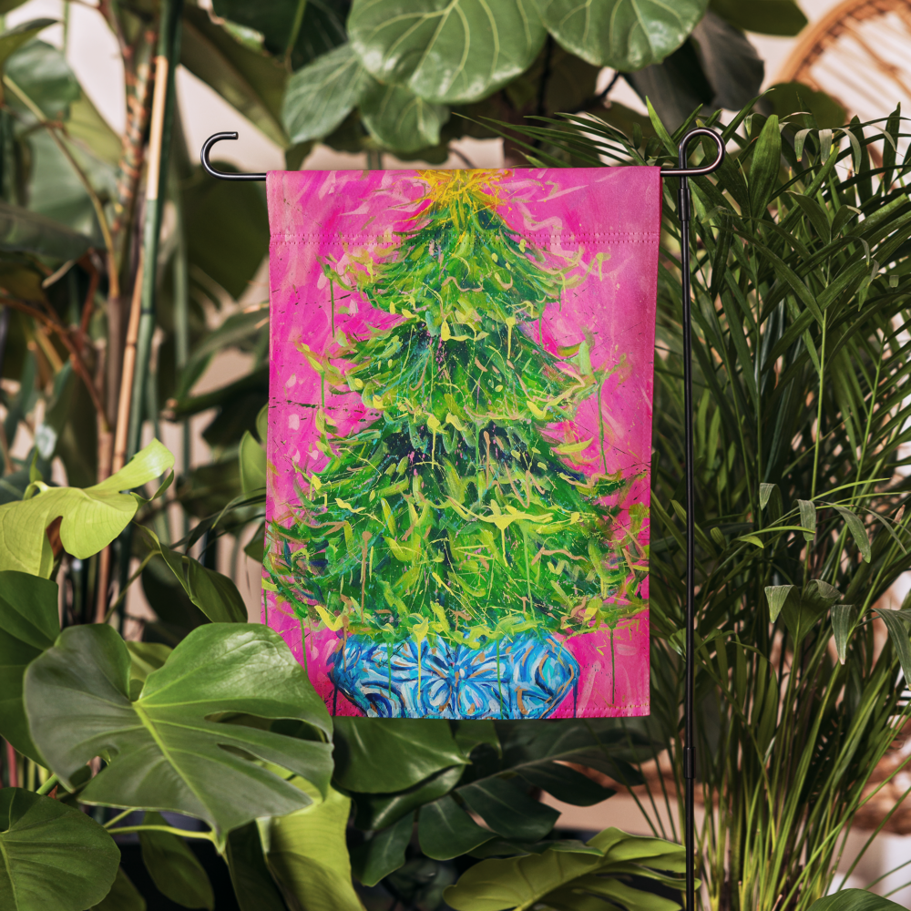 Christmas Tree Garden flag