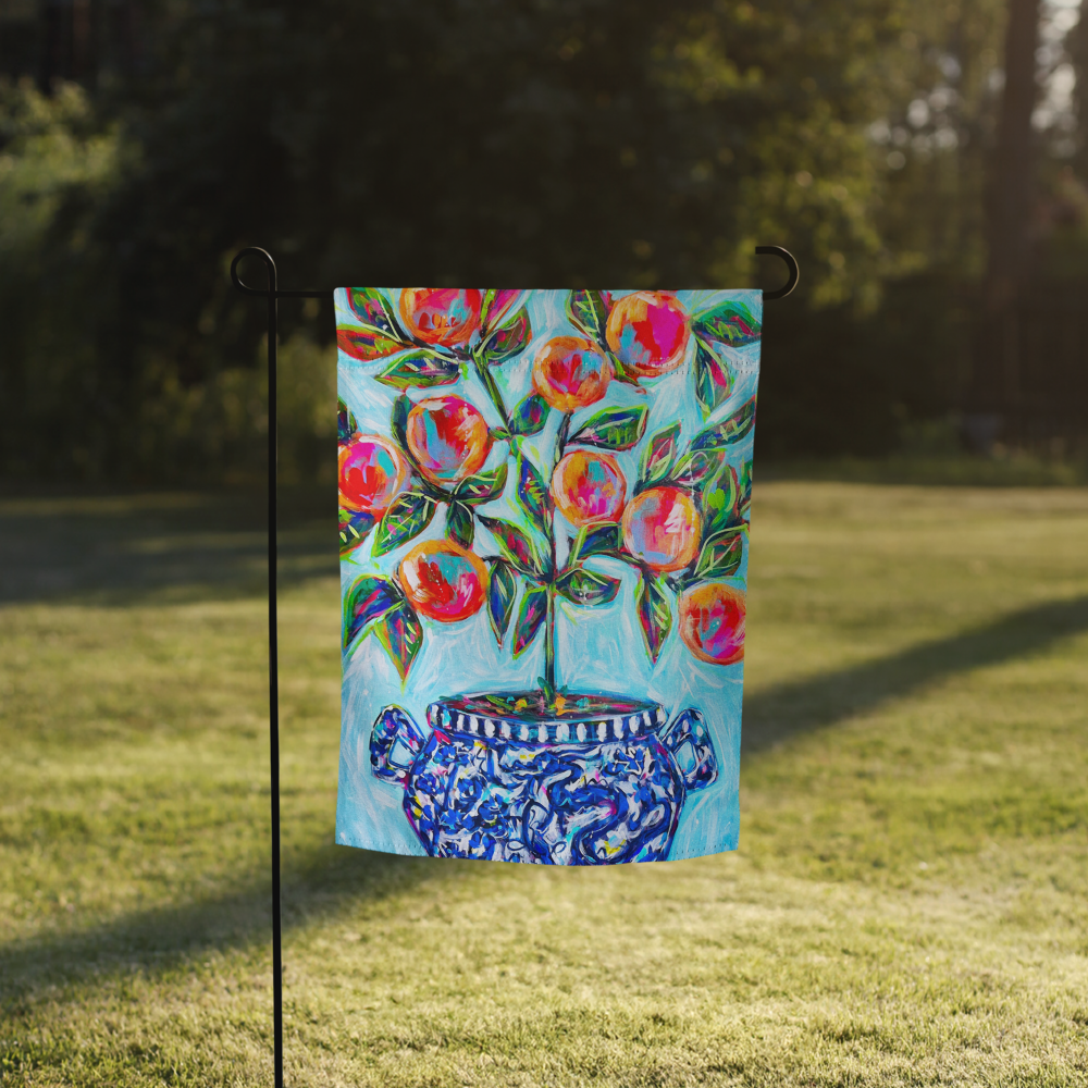 Orange Tree Garden flag