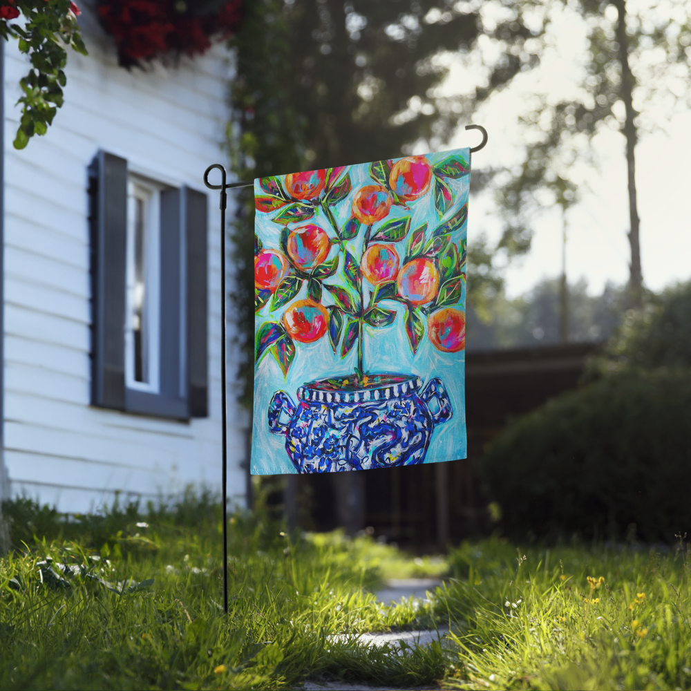 Orange Tree Garden flag