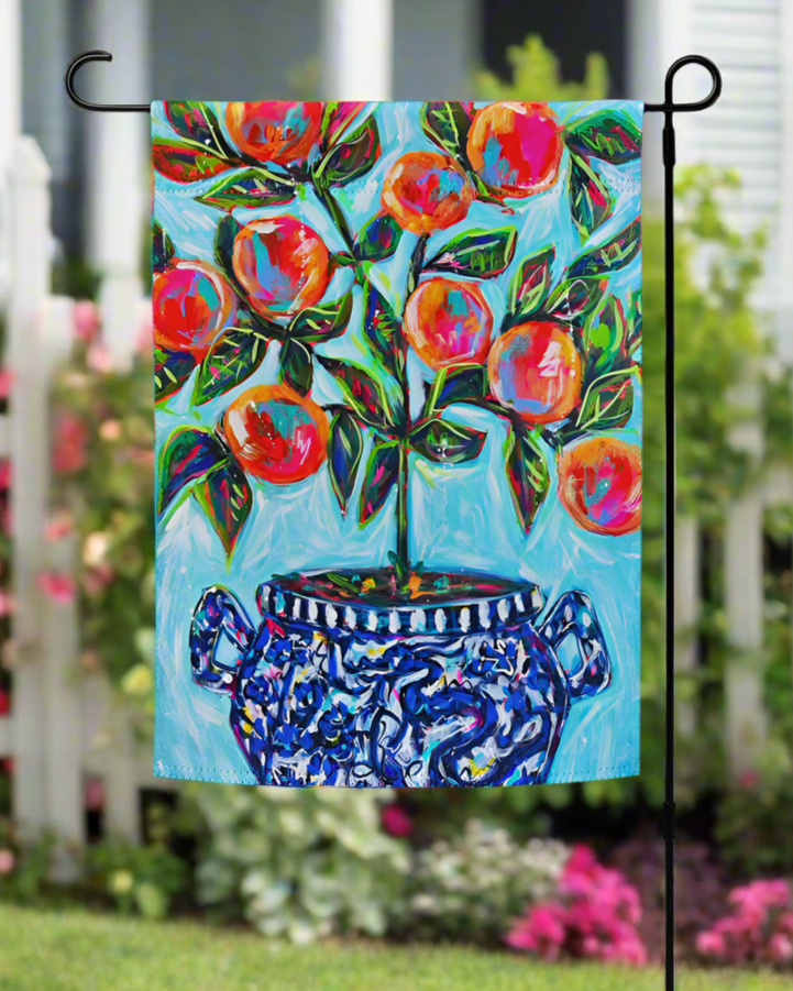 Orange Tree Garden flag