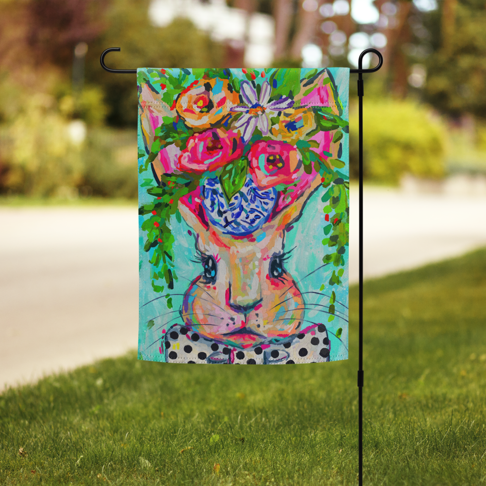 Eleanor Bunny Garden flag