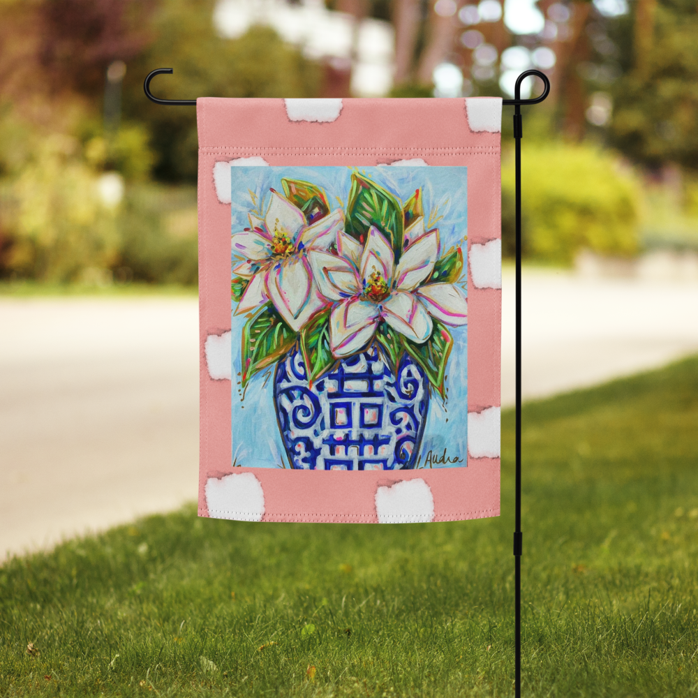 Magnolia and Blush Garden flag