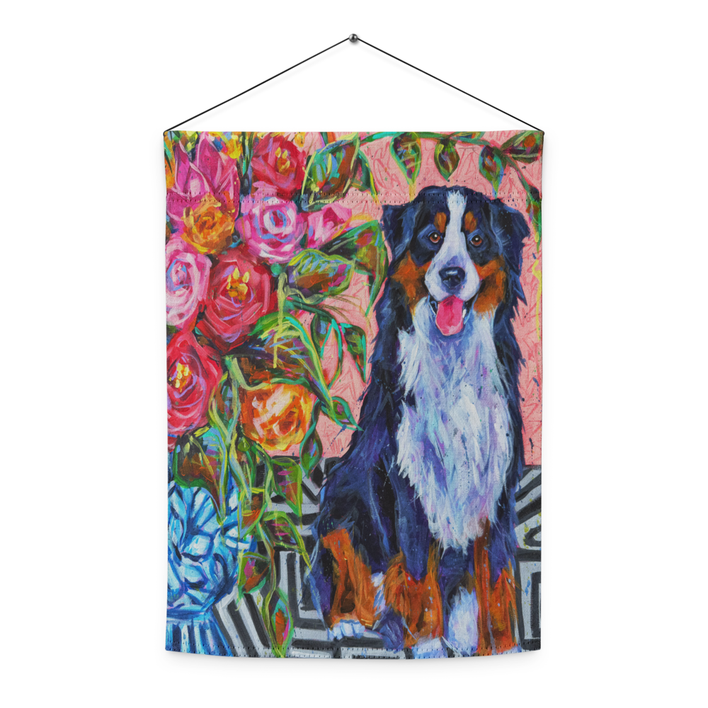 Bernese Mountain Dog Garden flag