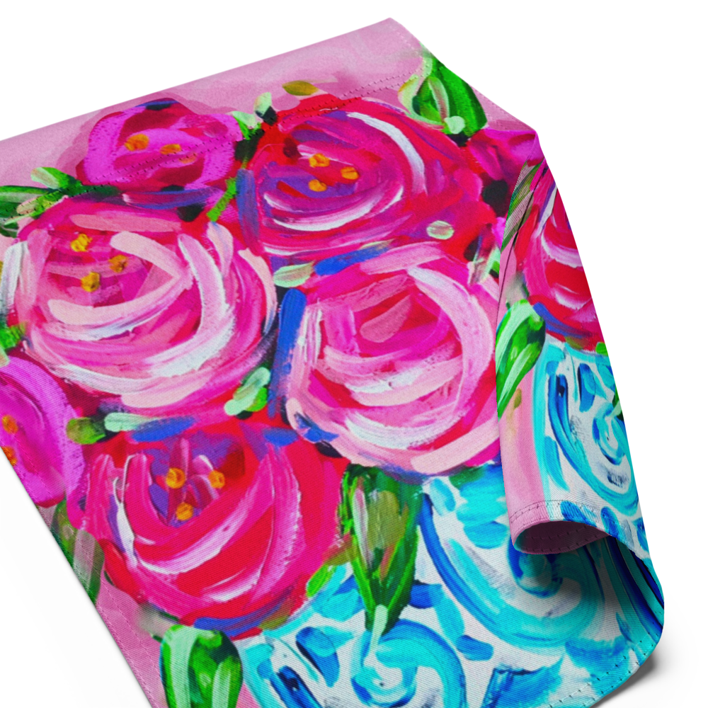 Rose GInger Jar Garden flag