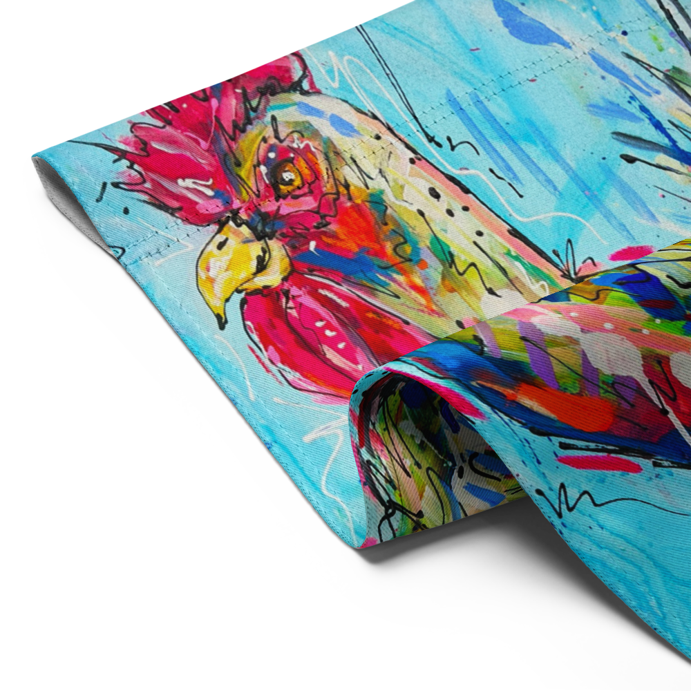 Abstract Chicken Garden flag