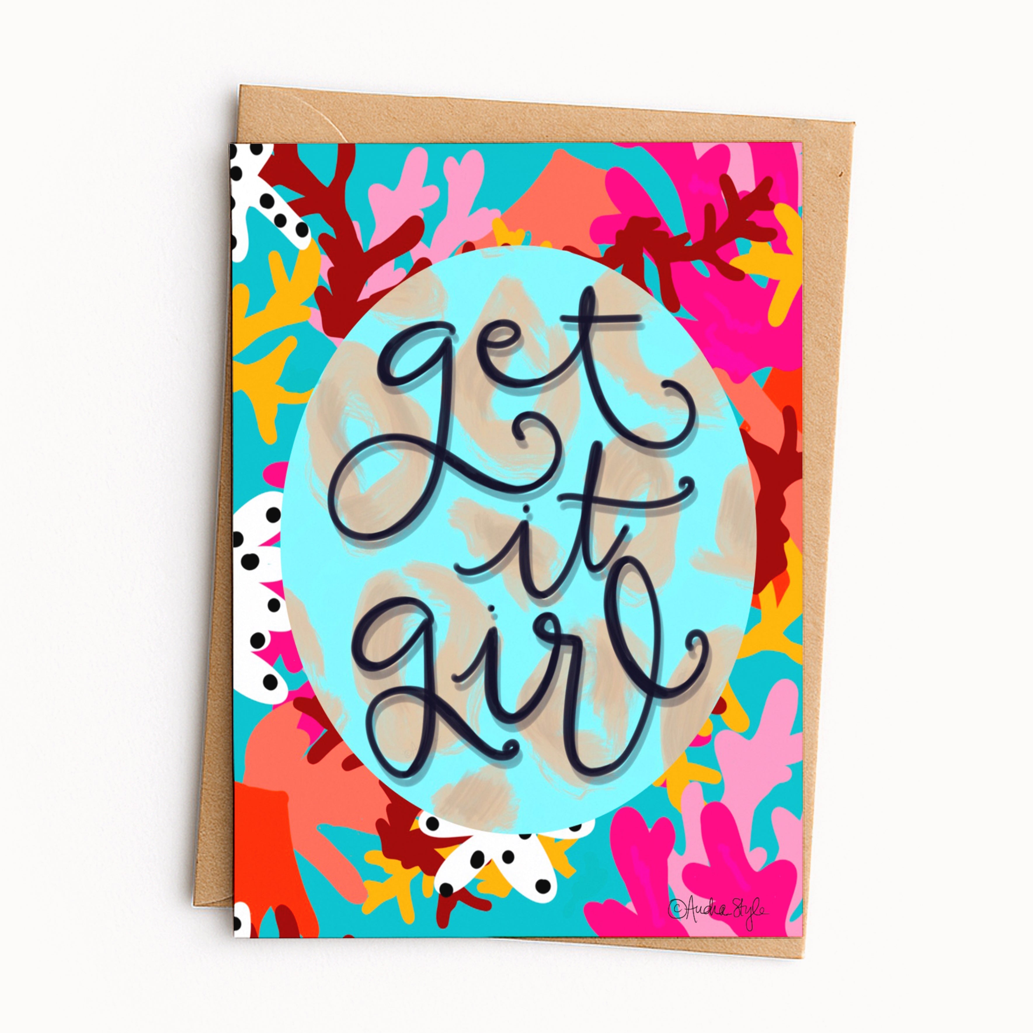 Get It Girl Greeting Card