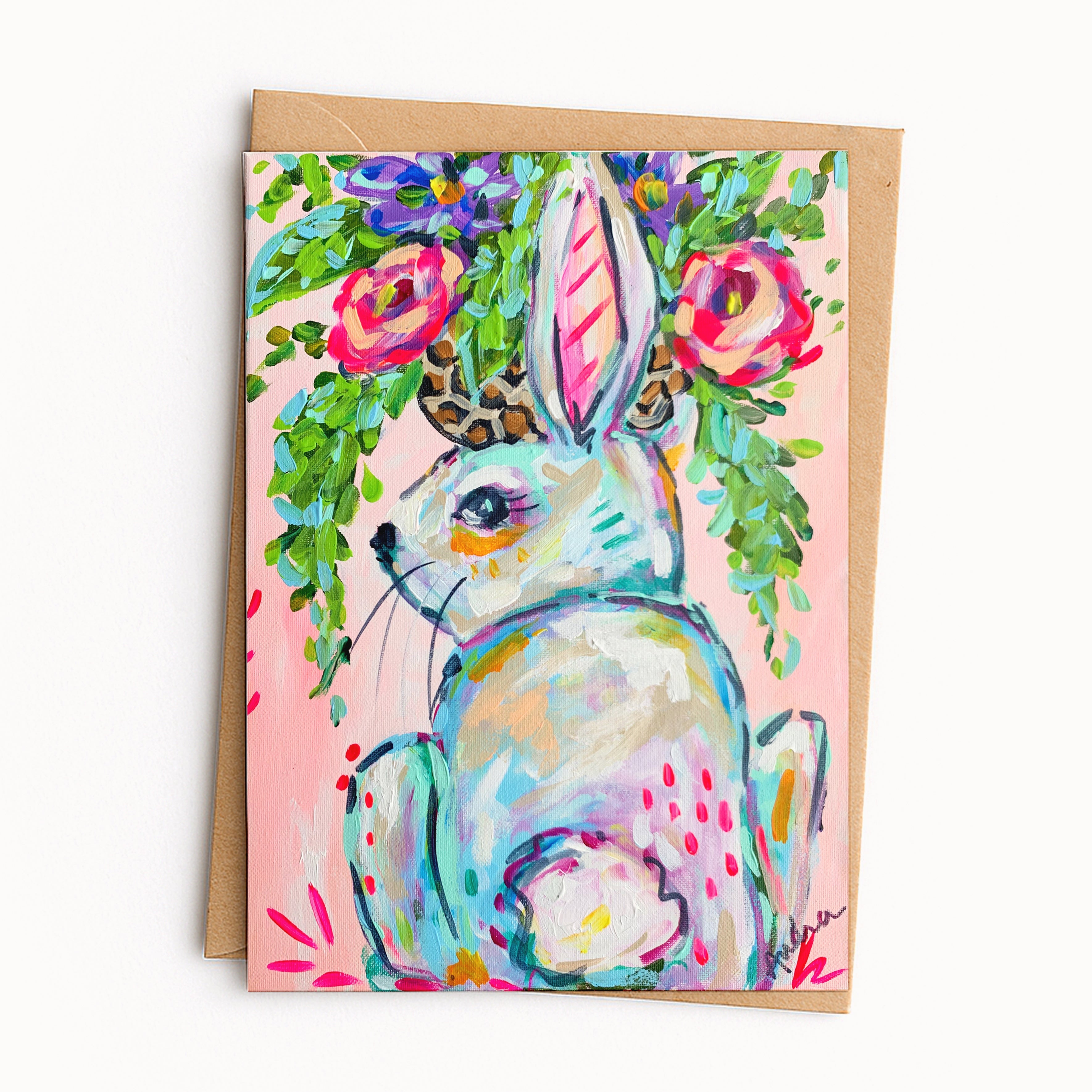Harvey Bunny Easter Spring Greeting Card