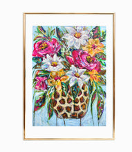 Load image into Gallery viewer, Roses and Daisies Reproduction Print - On Paper or Canvas