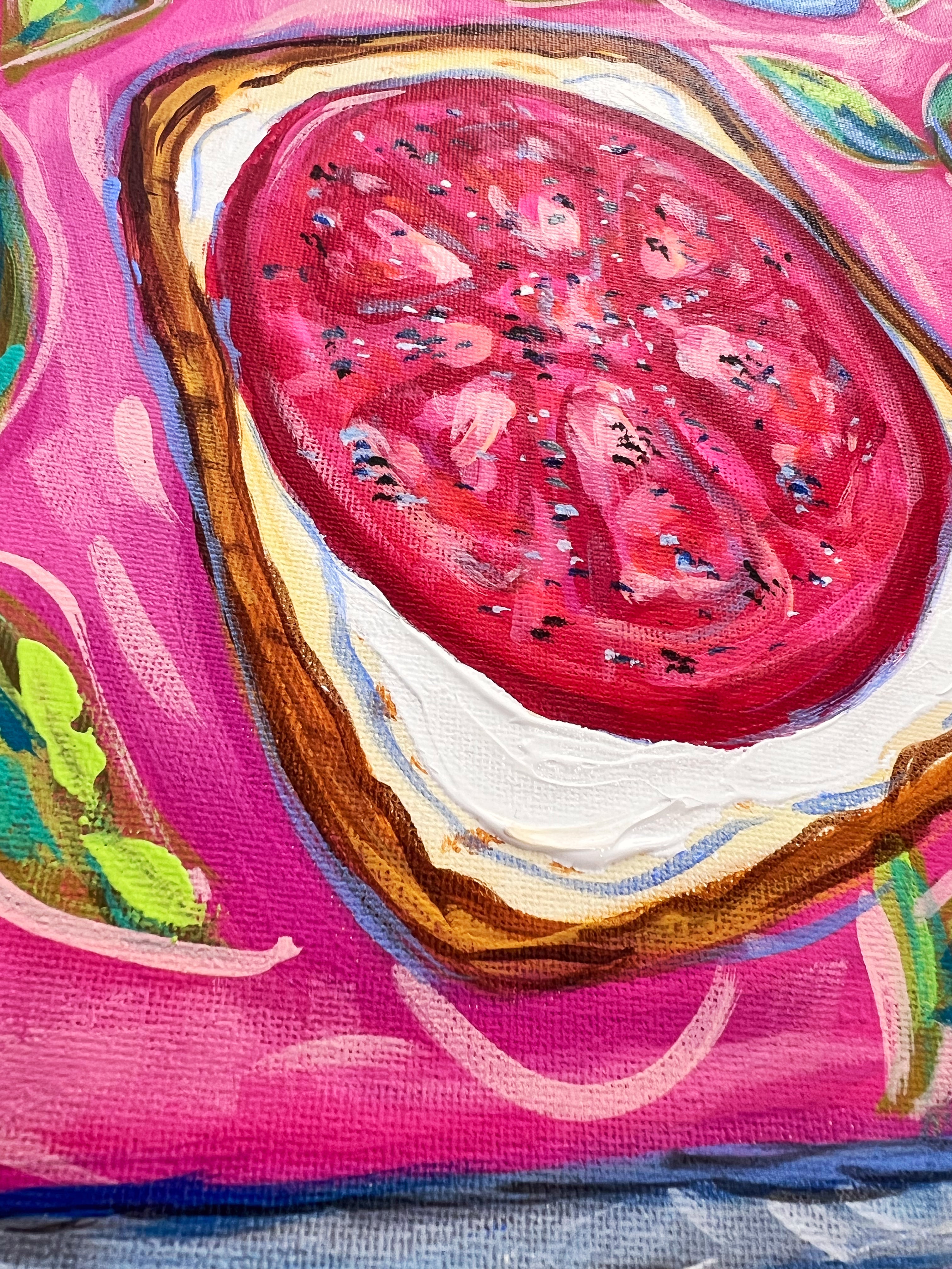 “Tomato Sandwich” 16x20 Original Painting on Canvas