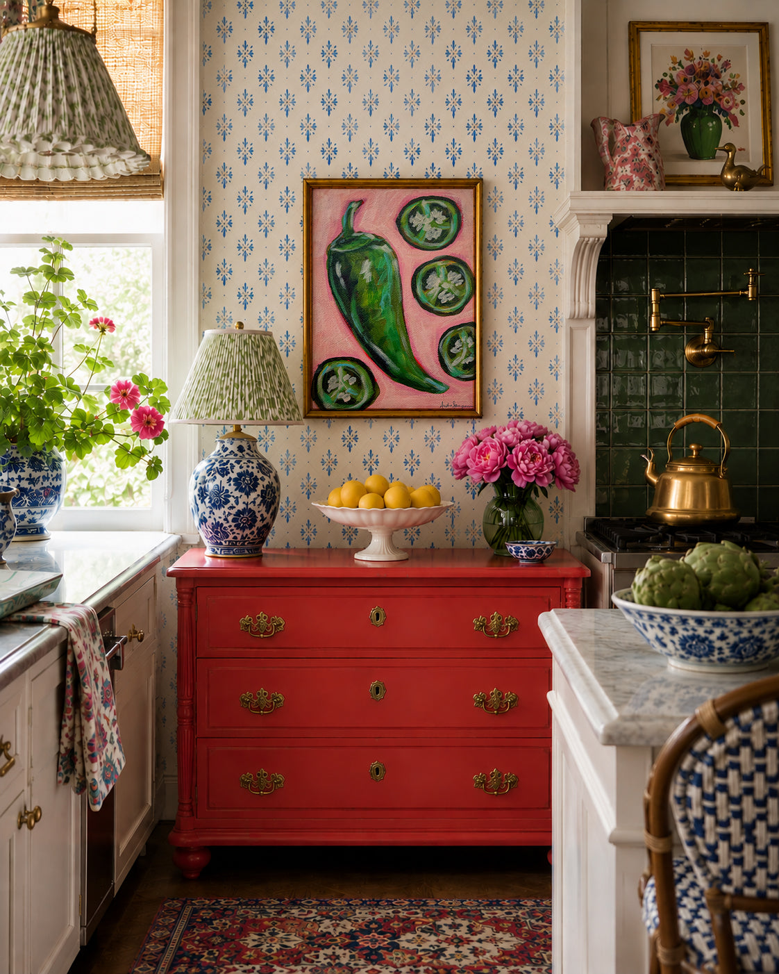 Jalapeño Art Print | Bold Colorful Southern Kitchen Wall Art