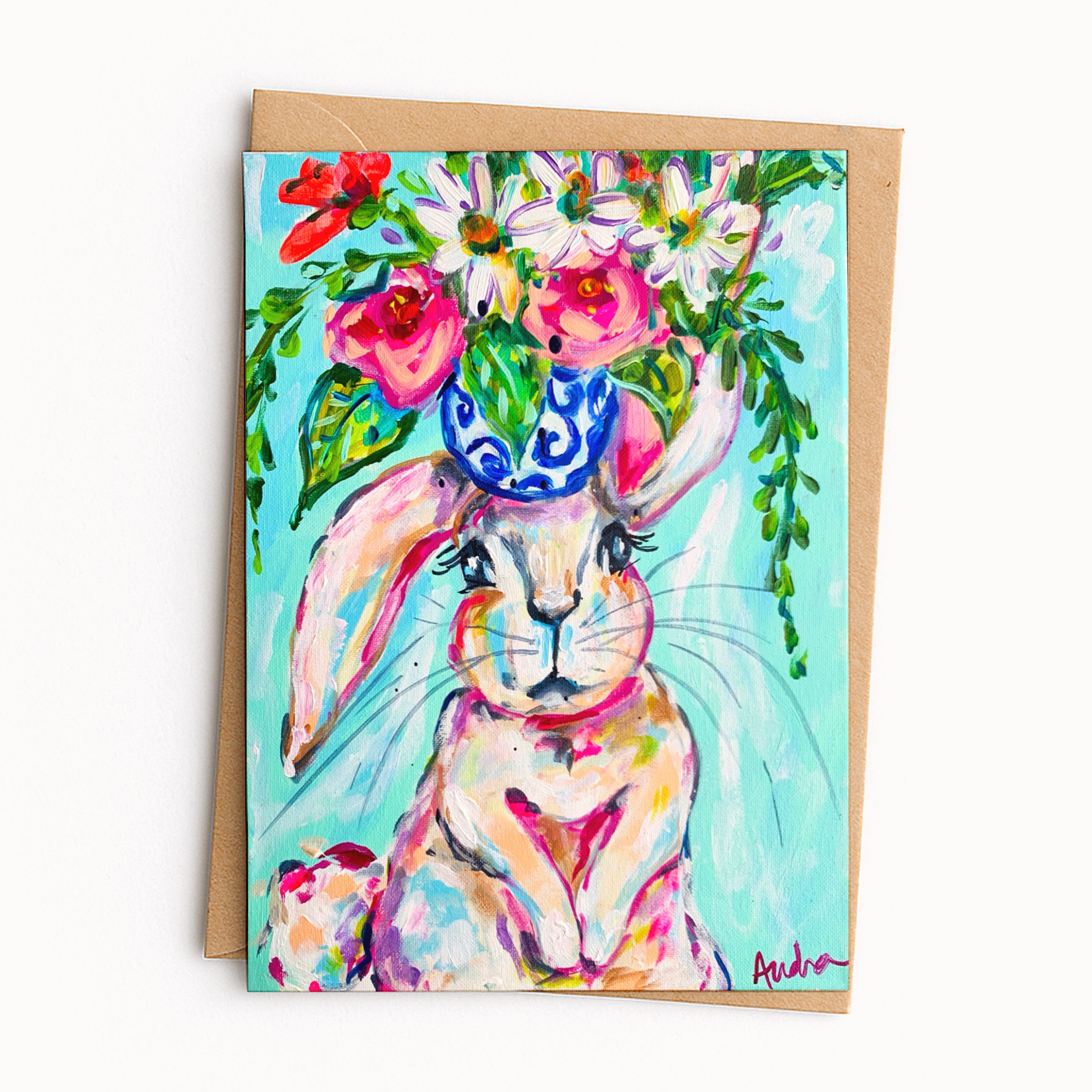 Judith Bunny Easter Spring Greeting Card