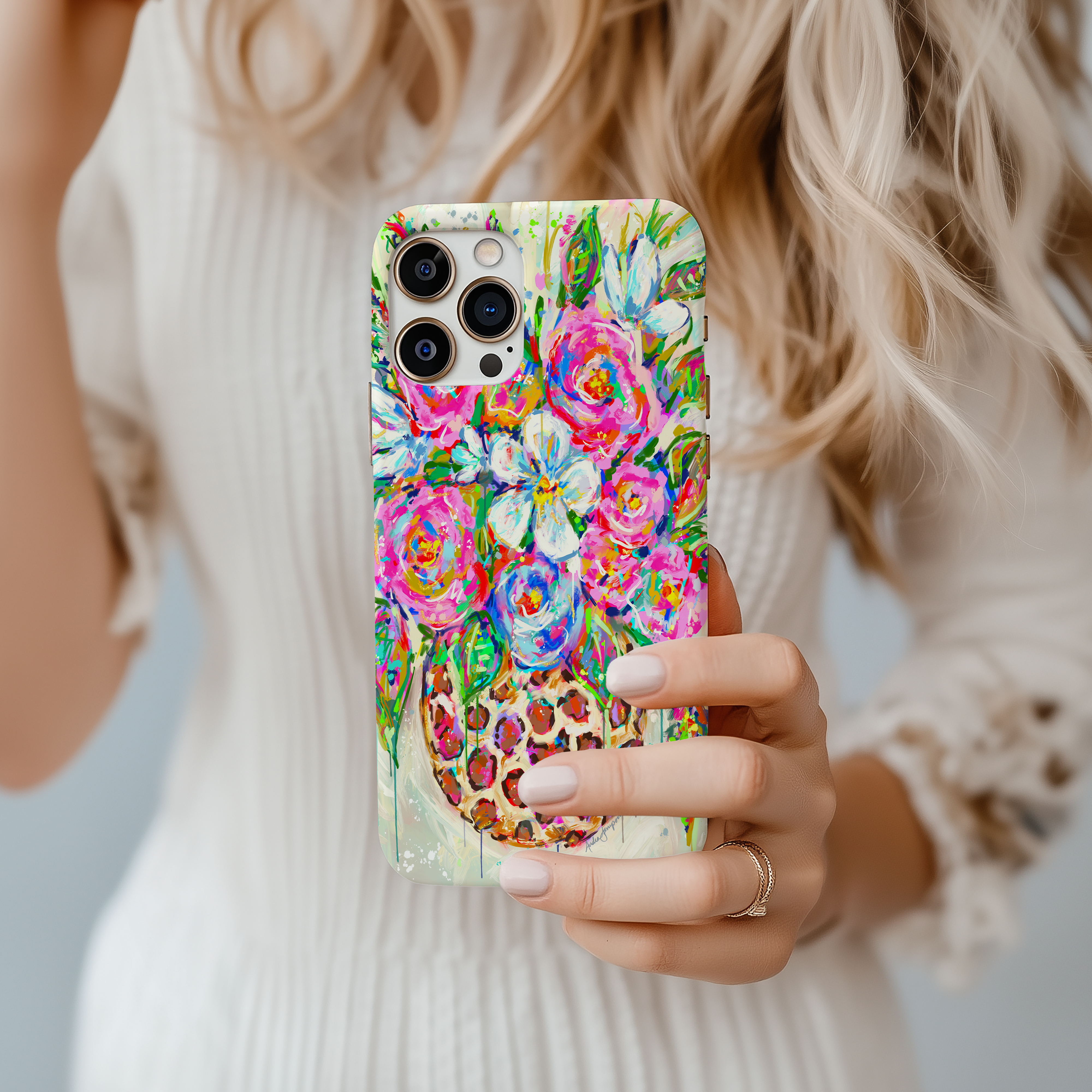 Leopard Floral Tough Case for iPhone®