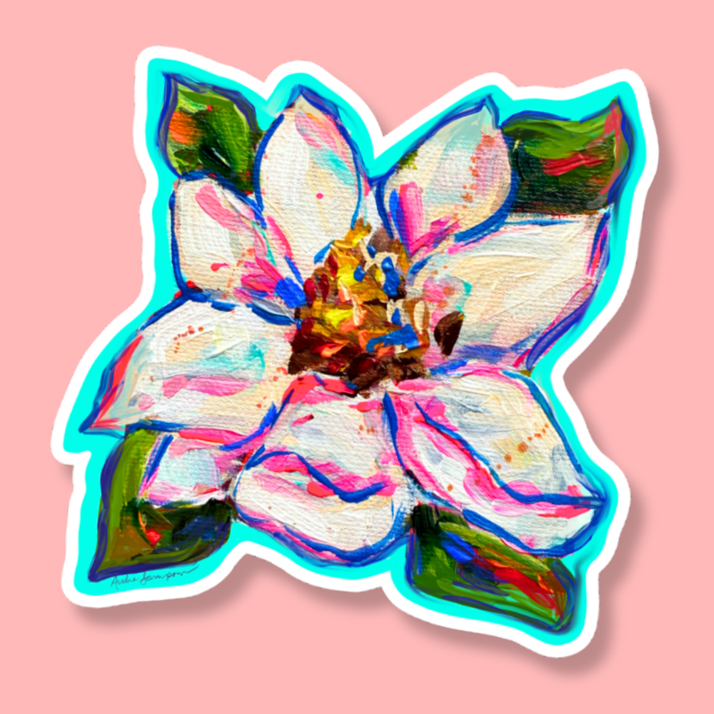 Magnolia Flower Sticker