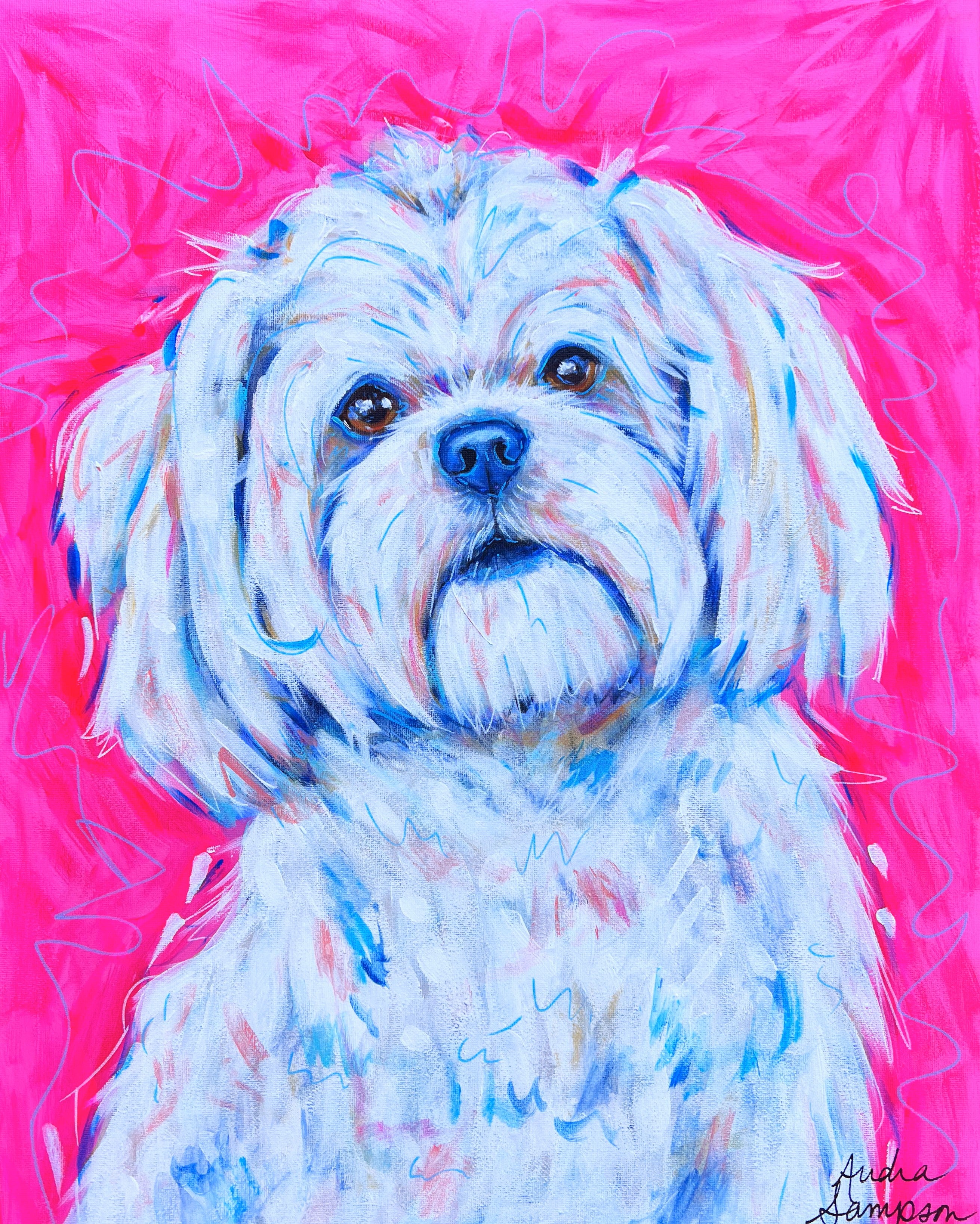 Maltese Maltipoo Reproduction Print