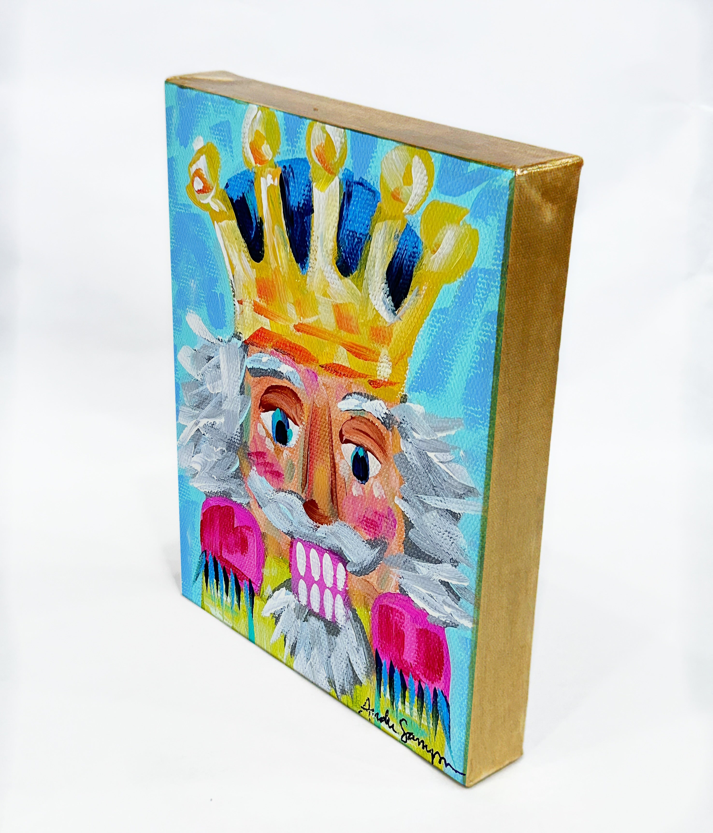 Nutcracker Christmas Reproduction Print - On Paper or Canvas