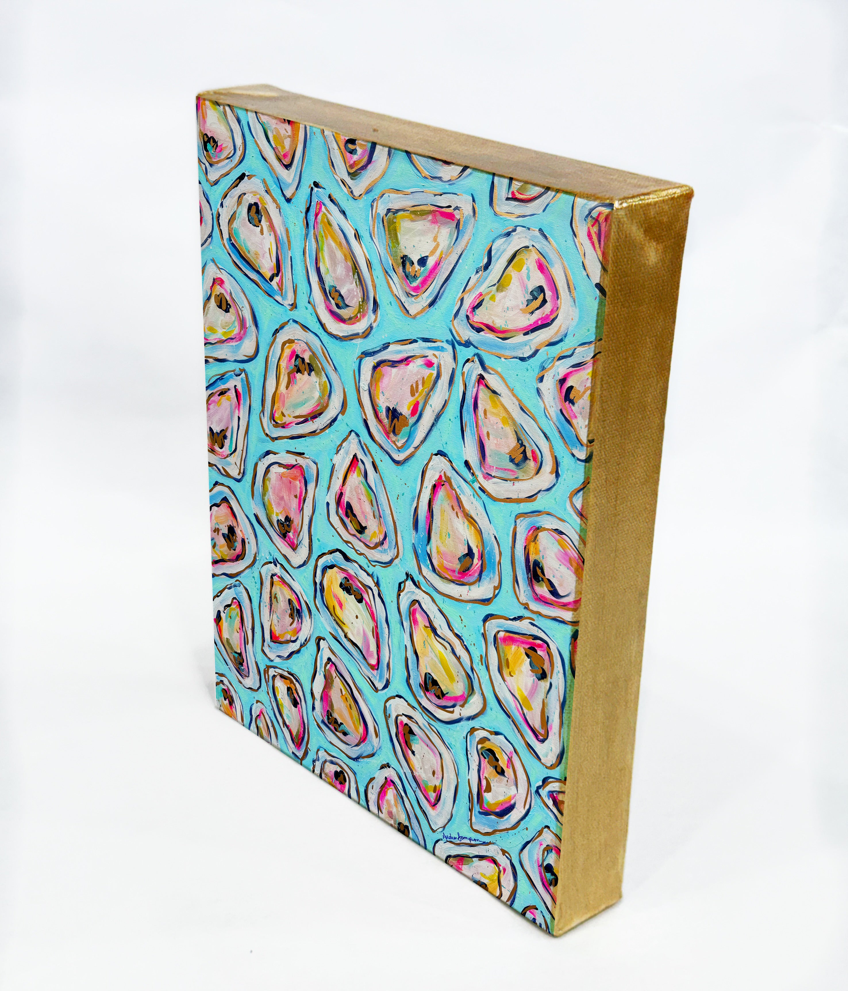 Oysters #2 Art Print on Paper or Canvas - Coastal Decor, Nautical Art Poster