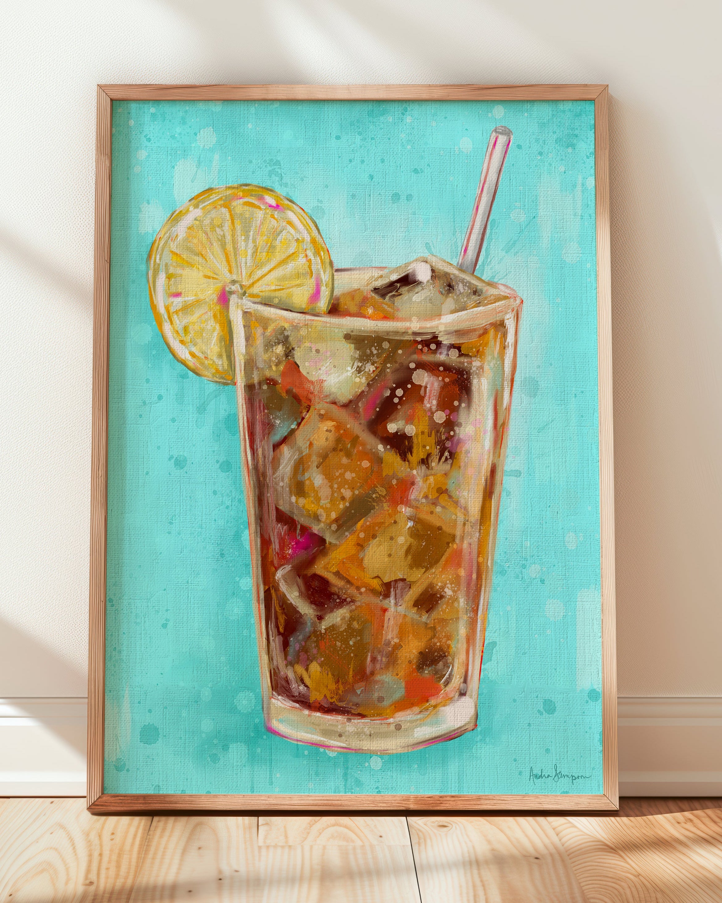 Sweet Tea Art Print on Paper or Canvas - Southern Wall Art