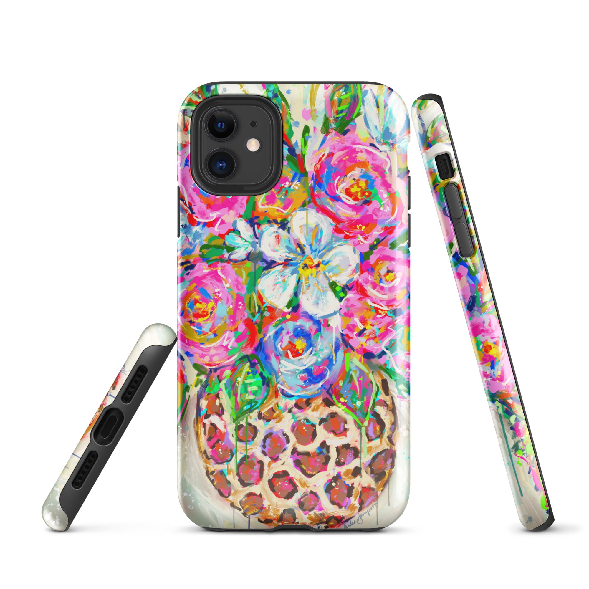 Leopard Floral Tough Case for iPhone®