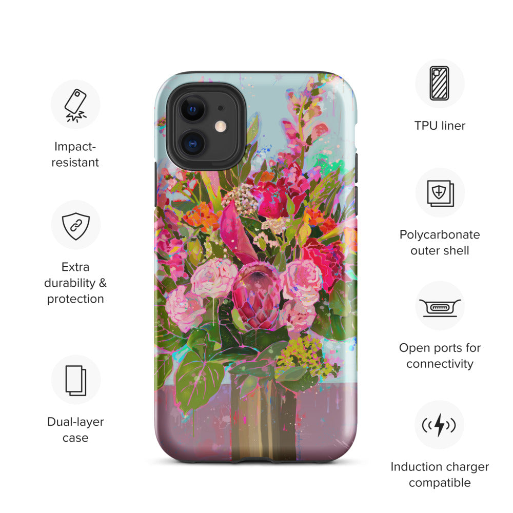 Brass Vase Floral Bouquet Tough Case for iPhone®