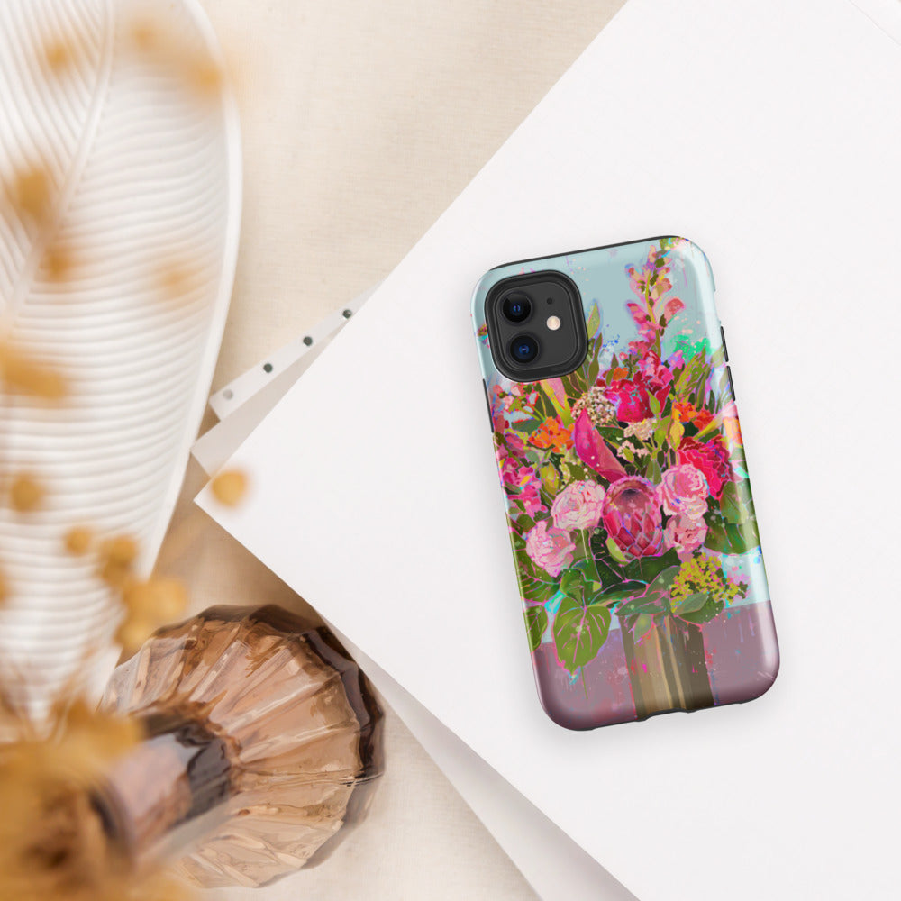 Brass Vase Floral Bouquet Tough Case for iPhone®