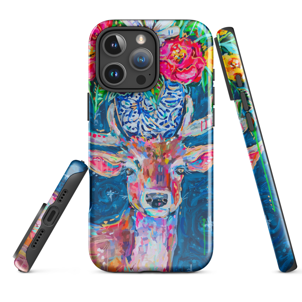 Deer and Bouquet Tough Case for iPhone®