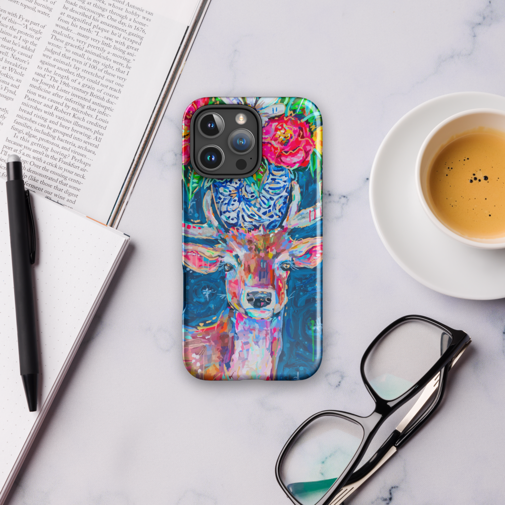 Deer and Bouquet Tough Case for iPhone®