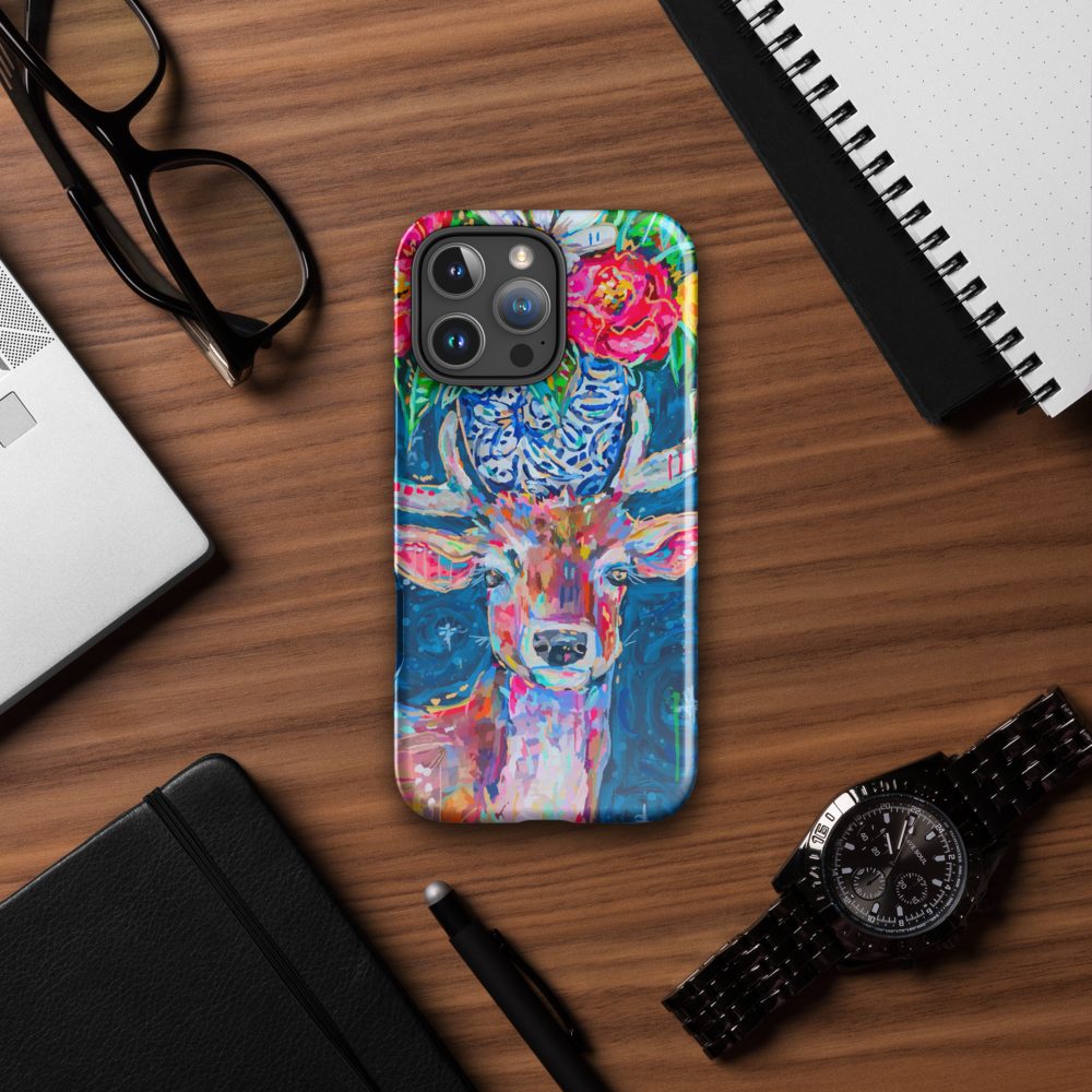 Deer and Bouquet Tough Case for iPhone®