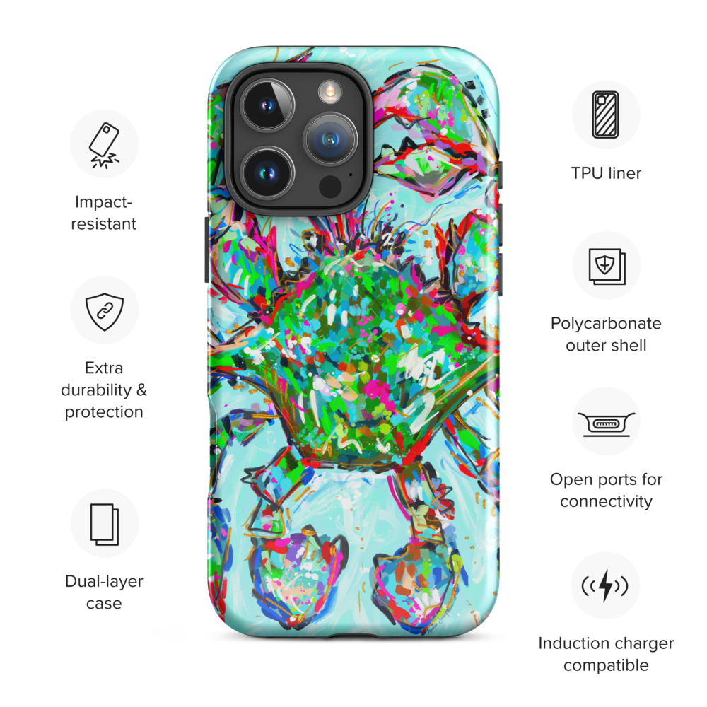 Blue Crab Tough Case for iPhone®