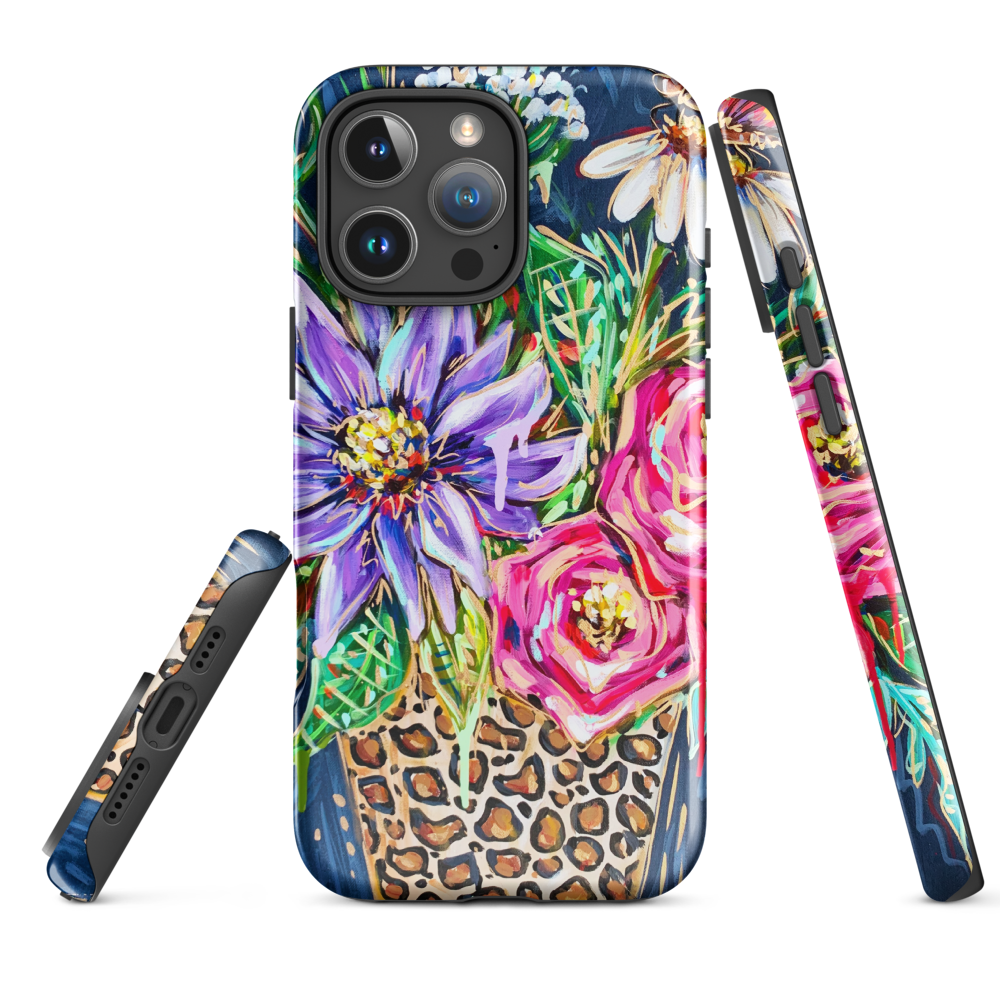 Leopard Vase Bouquet Tough Case for iPhone®