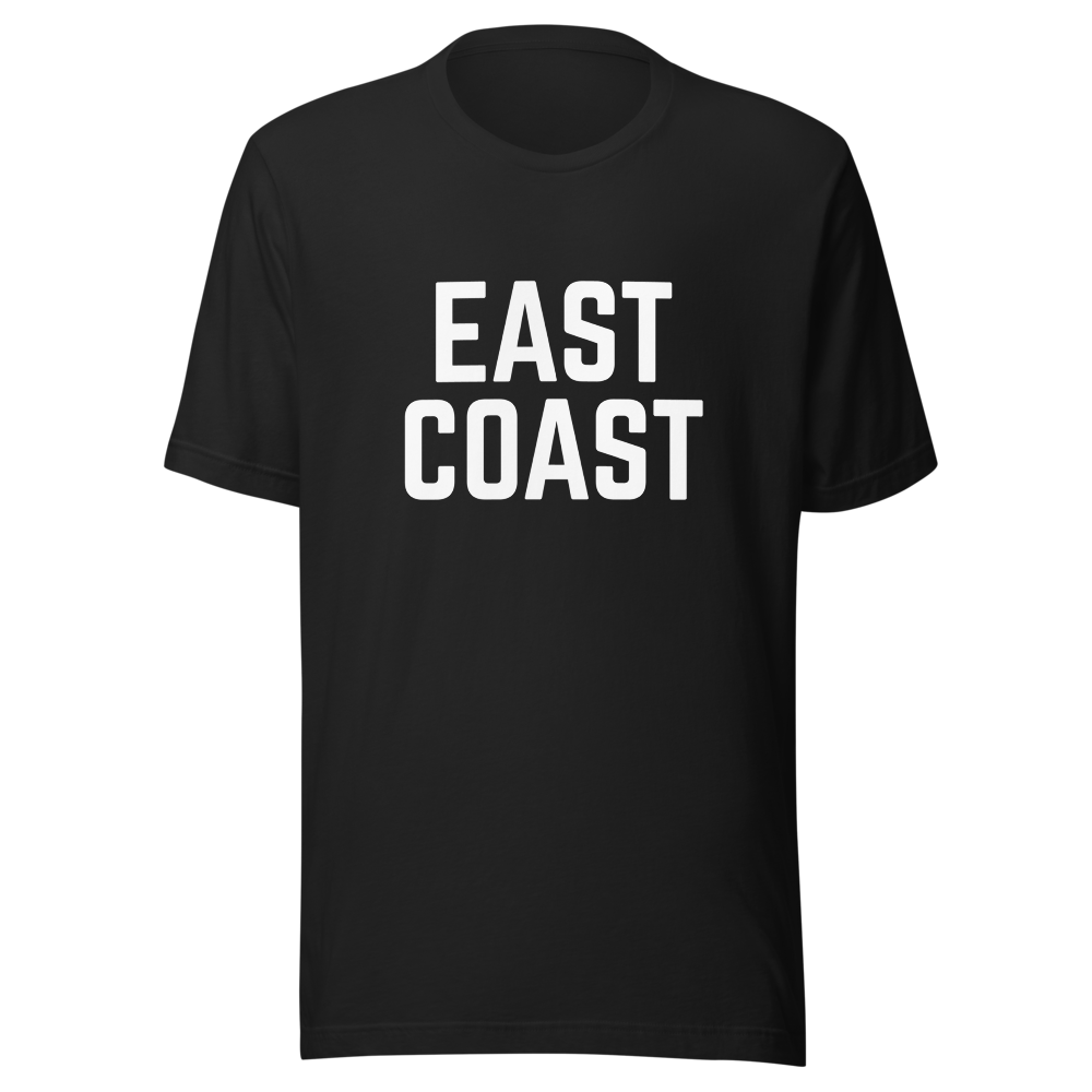 East Coast Graphic Tee Shirt - Black